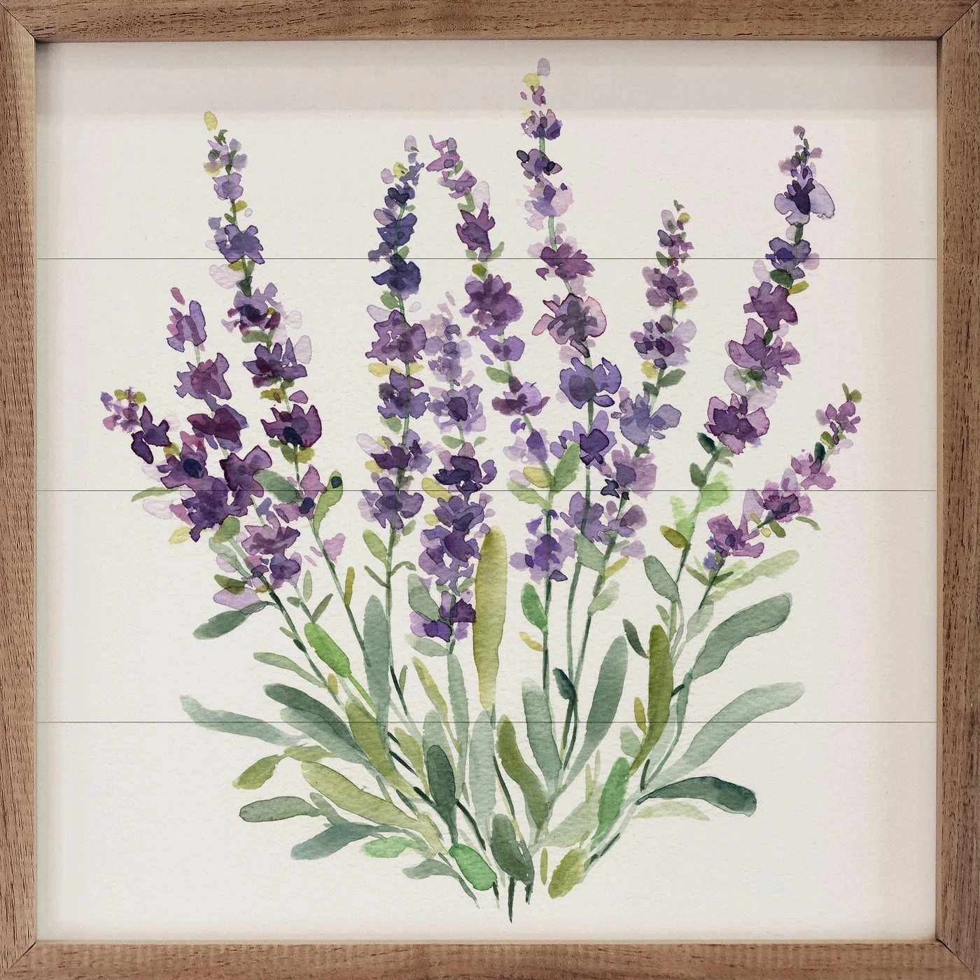 Lavender Botanical II By Carol Robinson Wood Framed Print 