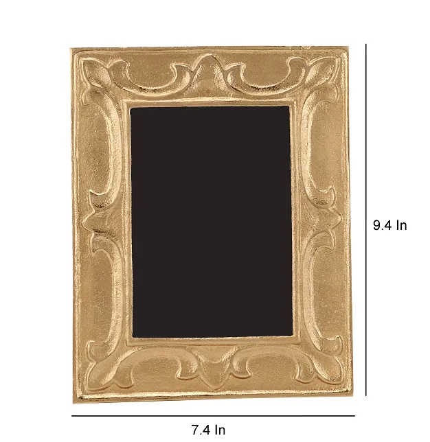 Leaf Pattern Photo Frame Gold Large Size