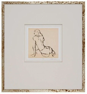 Leaning Lines I Silhouette Framed Wall Art 