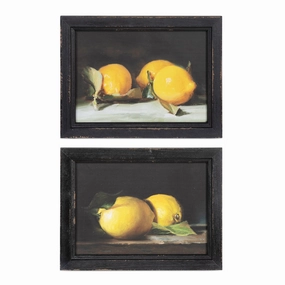 Lemon Still Life Framed Print Set 