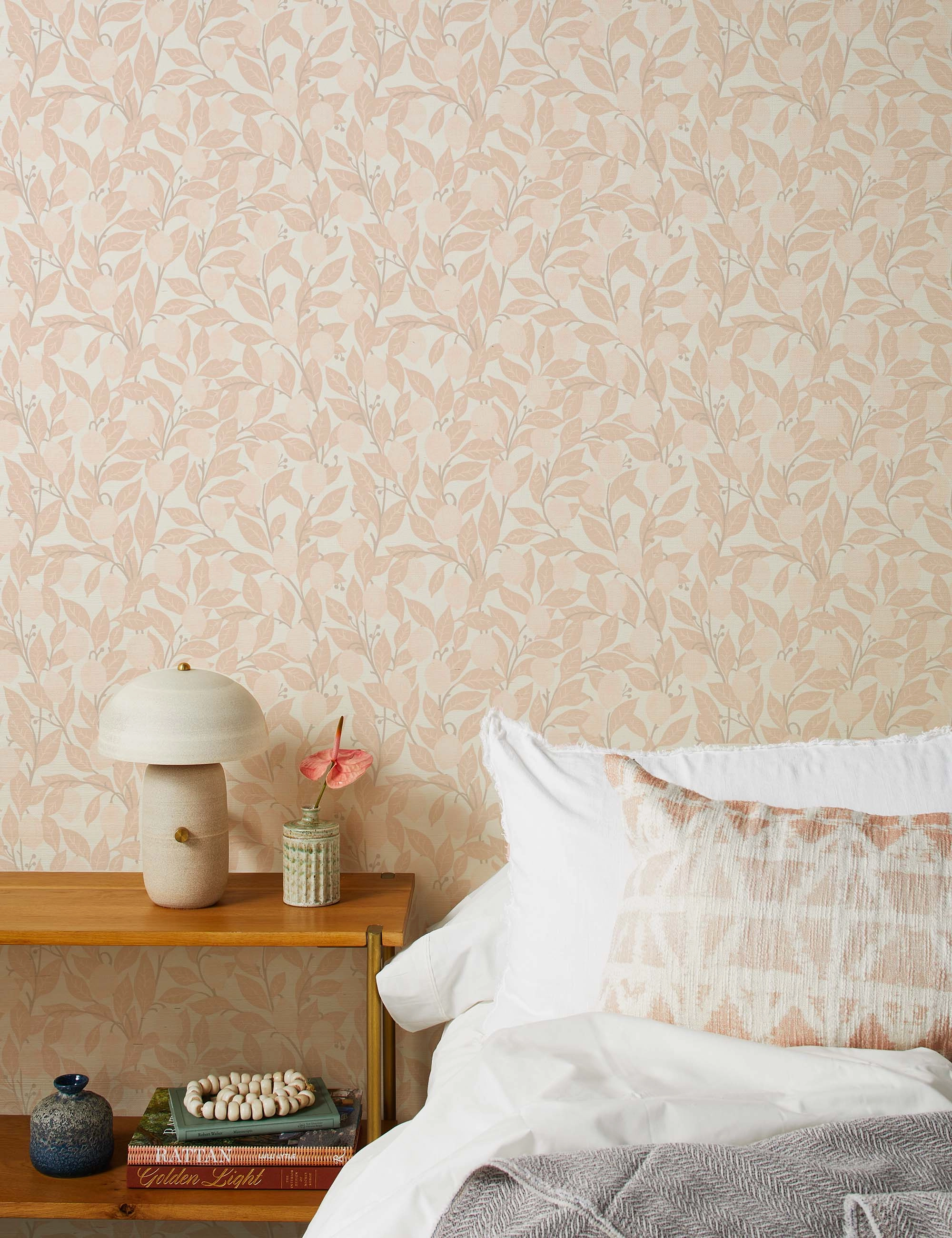 Lemons Grasscloth Wallpaper by Nathan Turner