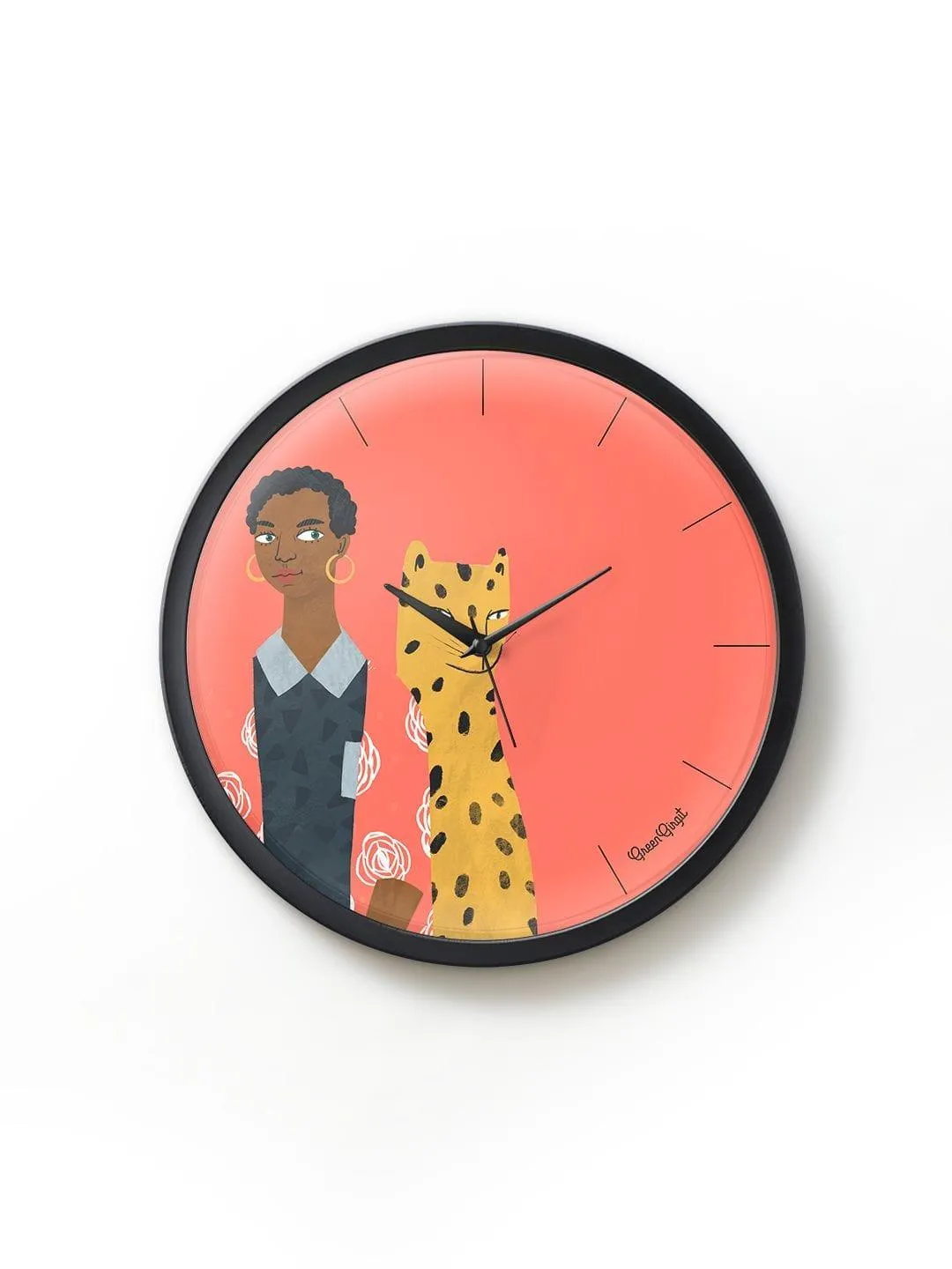 Leopard Adventure Multicolor Wall Clock