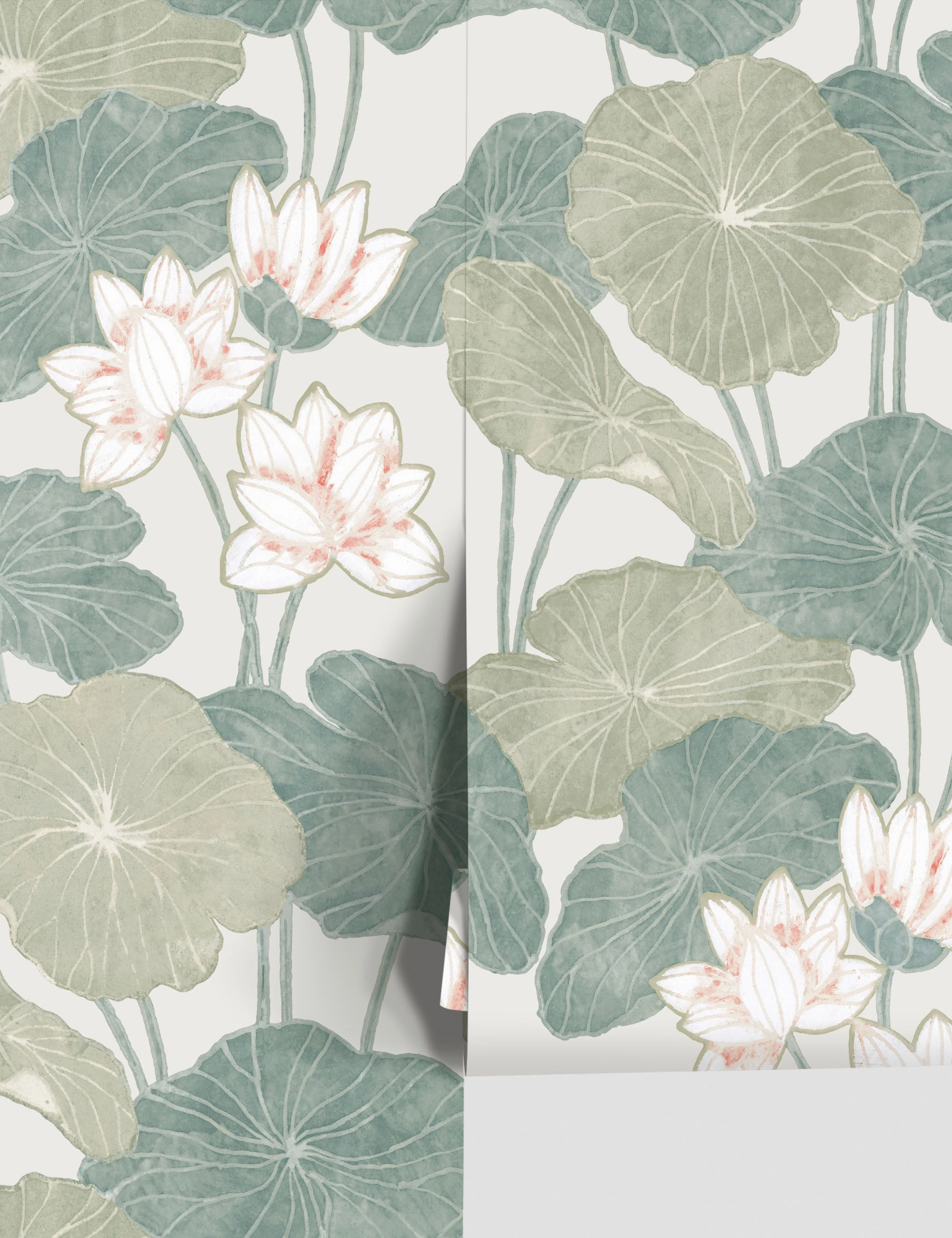 Lily Pad Peel   Stick Wallpaper