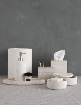 Limestone Bath Accessories by Kassatex 