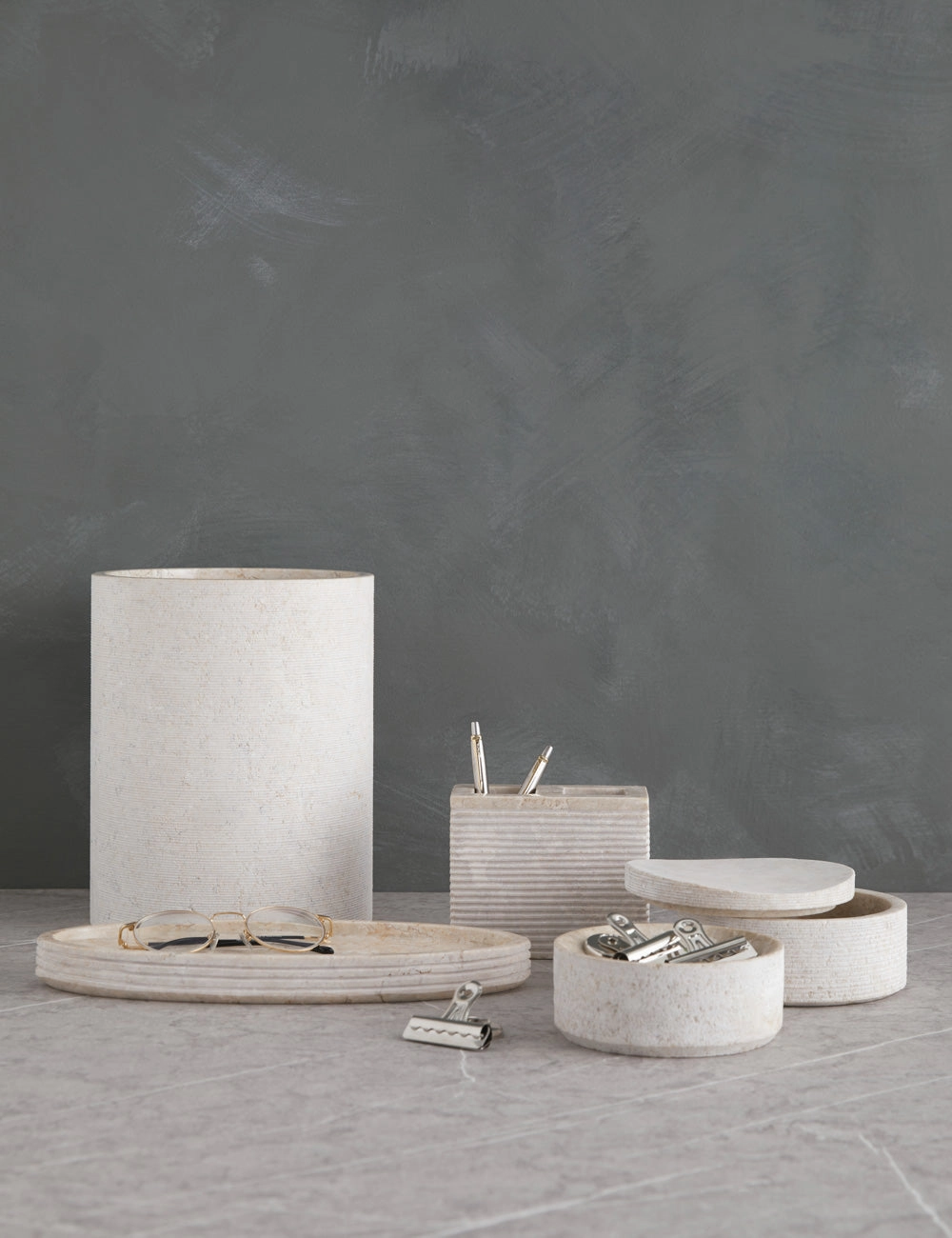 Limestone Bath Accessories by Kassatex