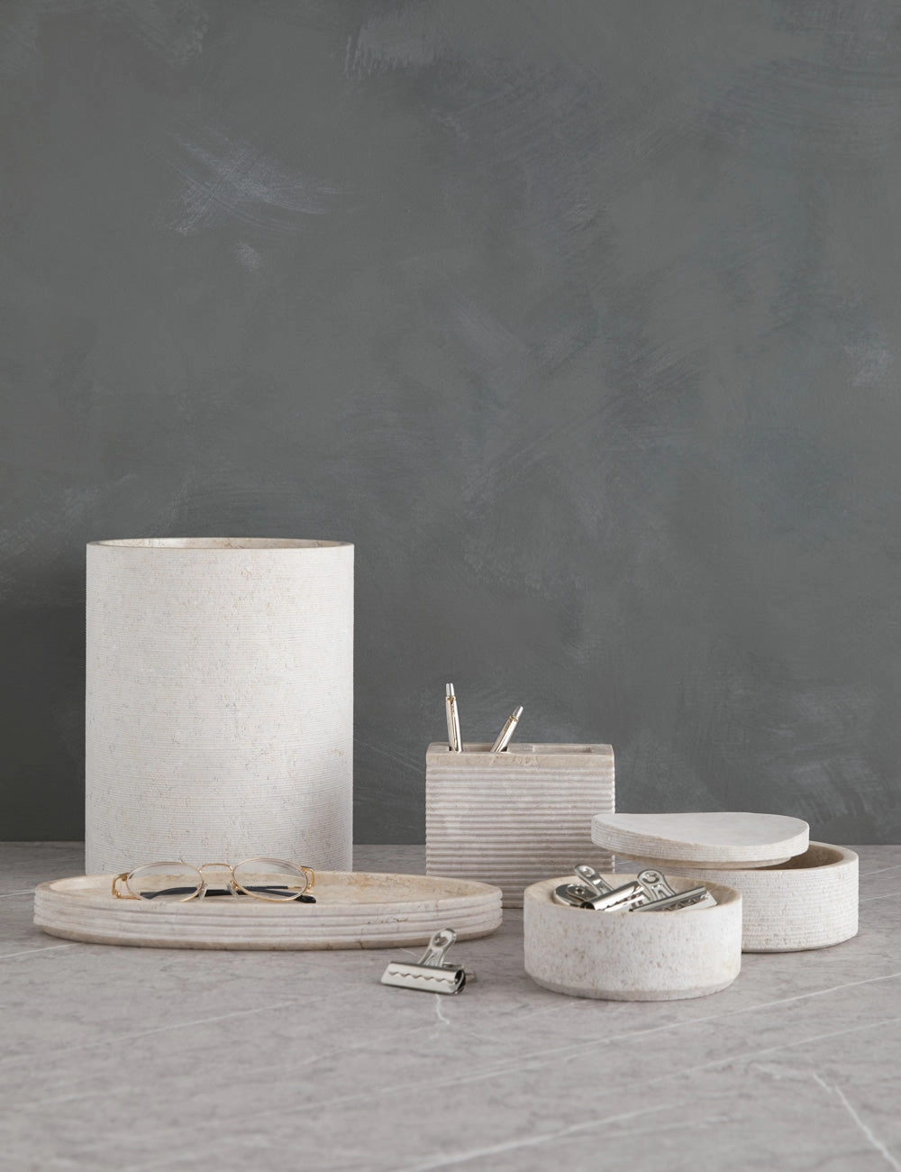 Limestone Bath Accessories by Kassatex