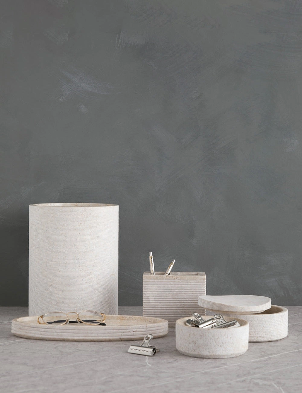 Limestone Bath Accessories by Kassatex