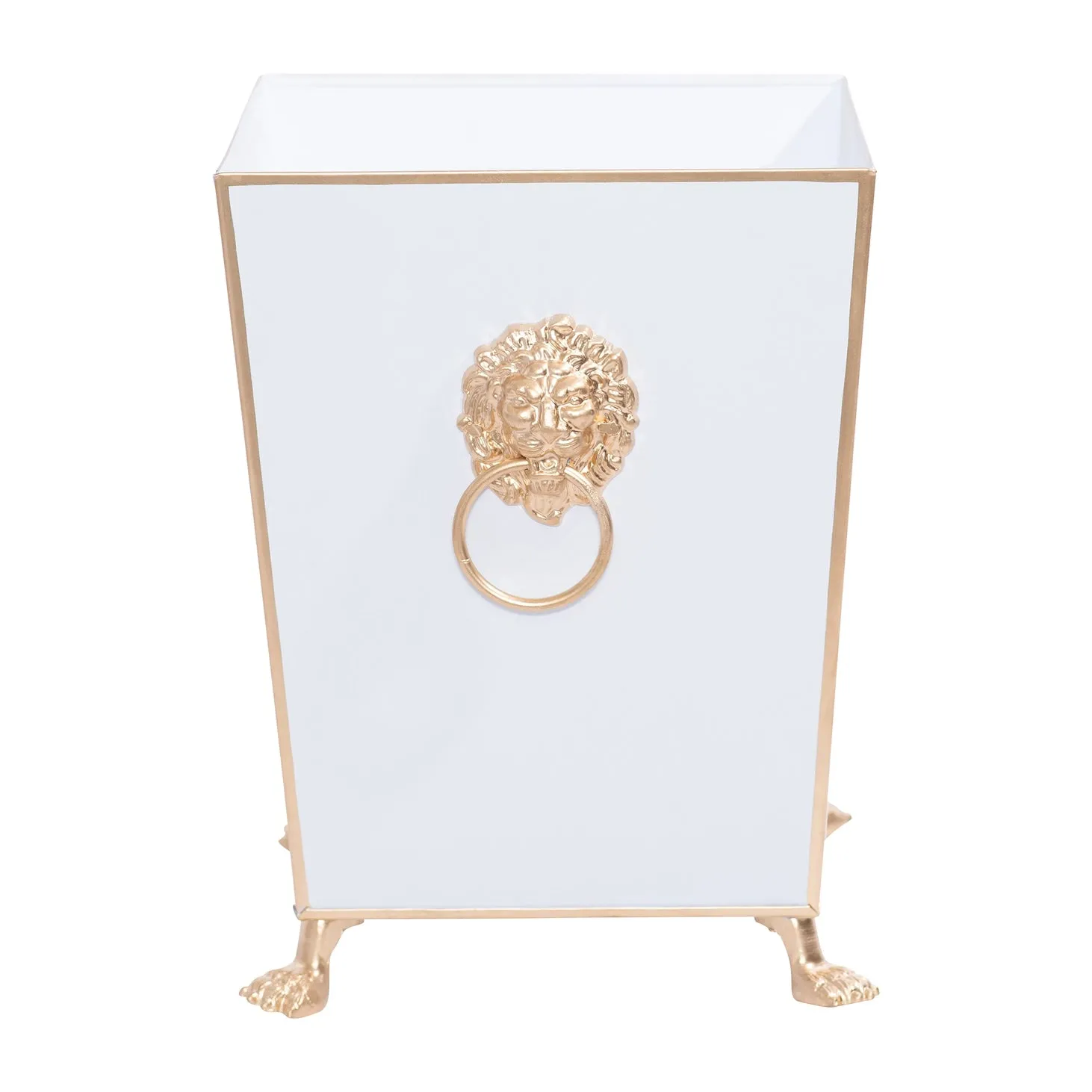 Lion Square Wastebasket