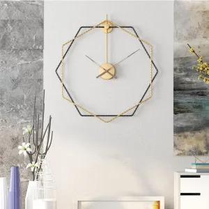 Long time DiskStation wall clock Gold and Black 