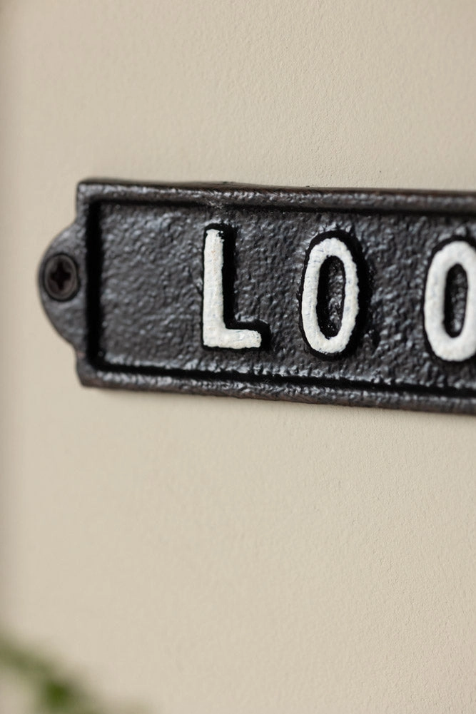 Loo Door Hanging Sign