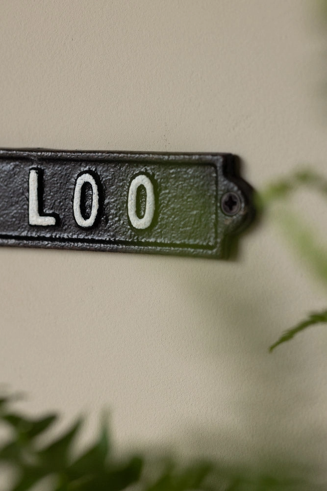 Loo Door Hanging Sign