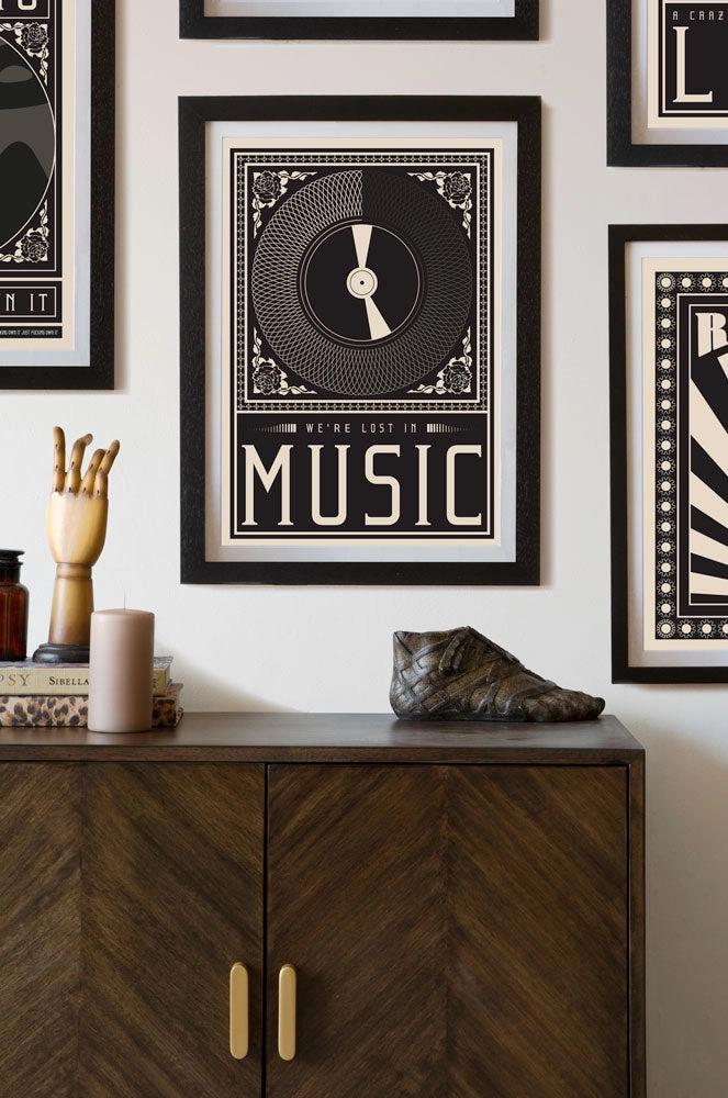 Lost In The Music Art Print - Available Framed Or Unframed 