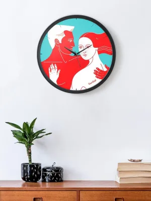 Love Forever Multicolor Wall Clock 