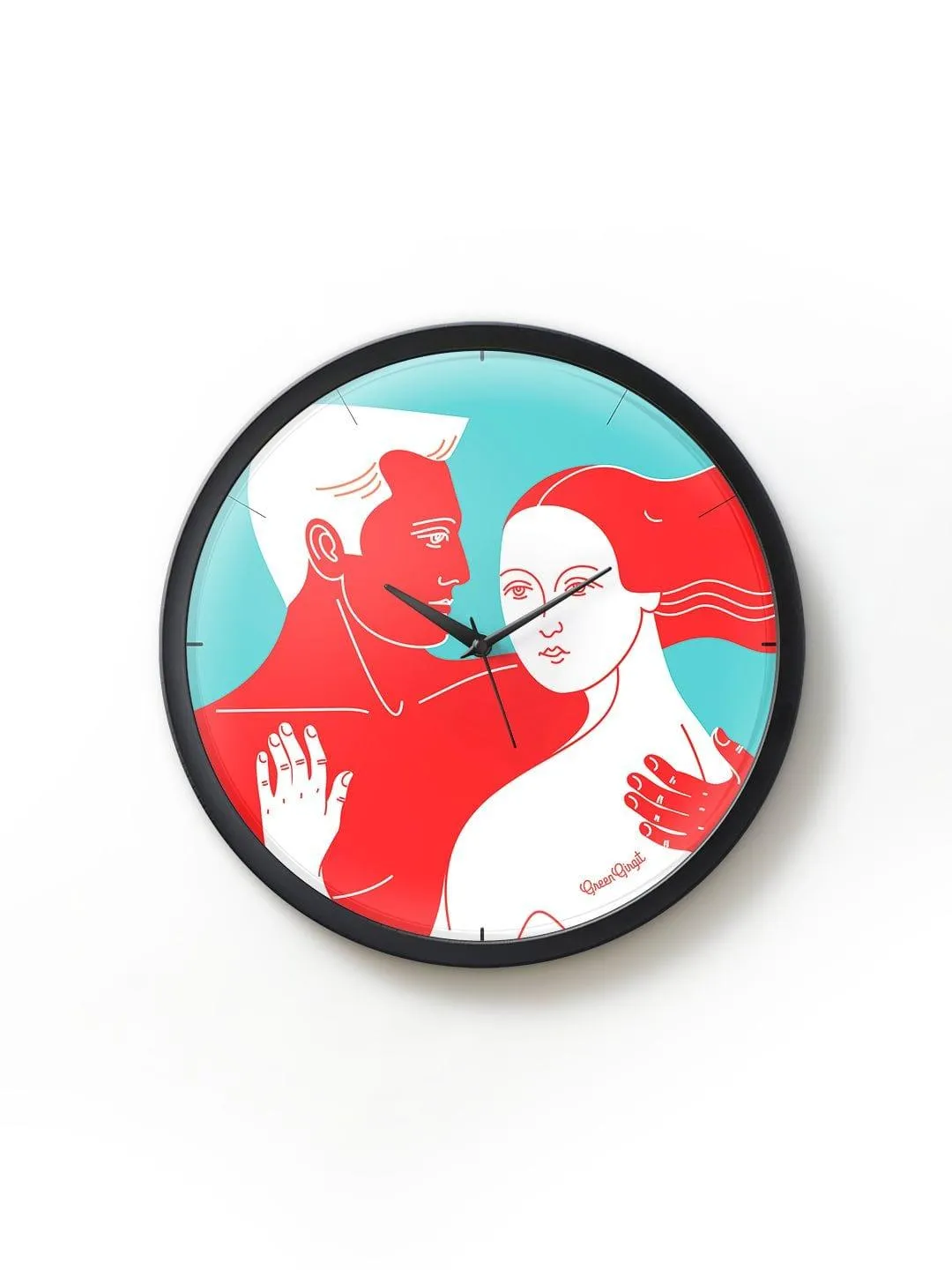 Love Forever Multicolor Wall Clock