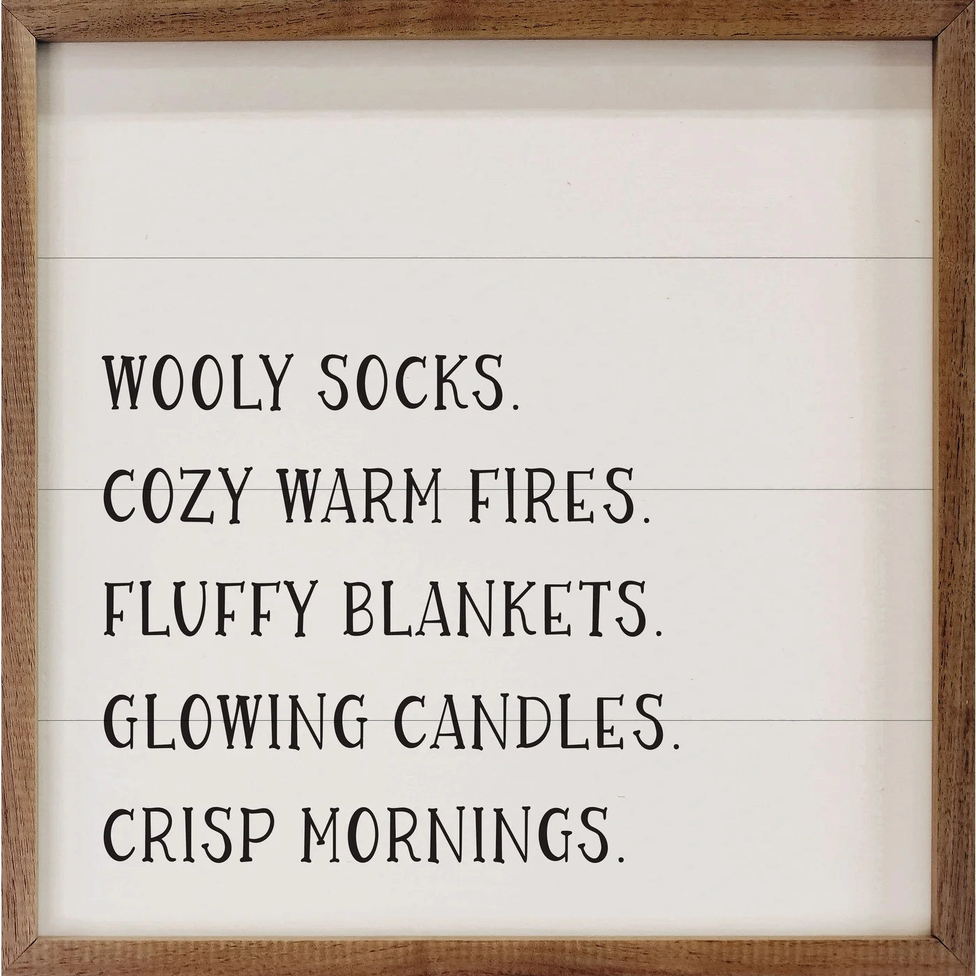 Love's Of Fall Wood Framed Print 