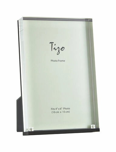 Lucite - Acrylic Frame Black 4" Back 