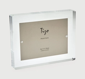 Lucite - Acrylic Frame Clear 4" Block 
