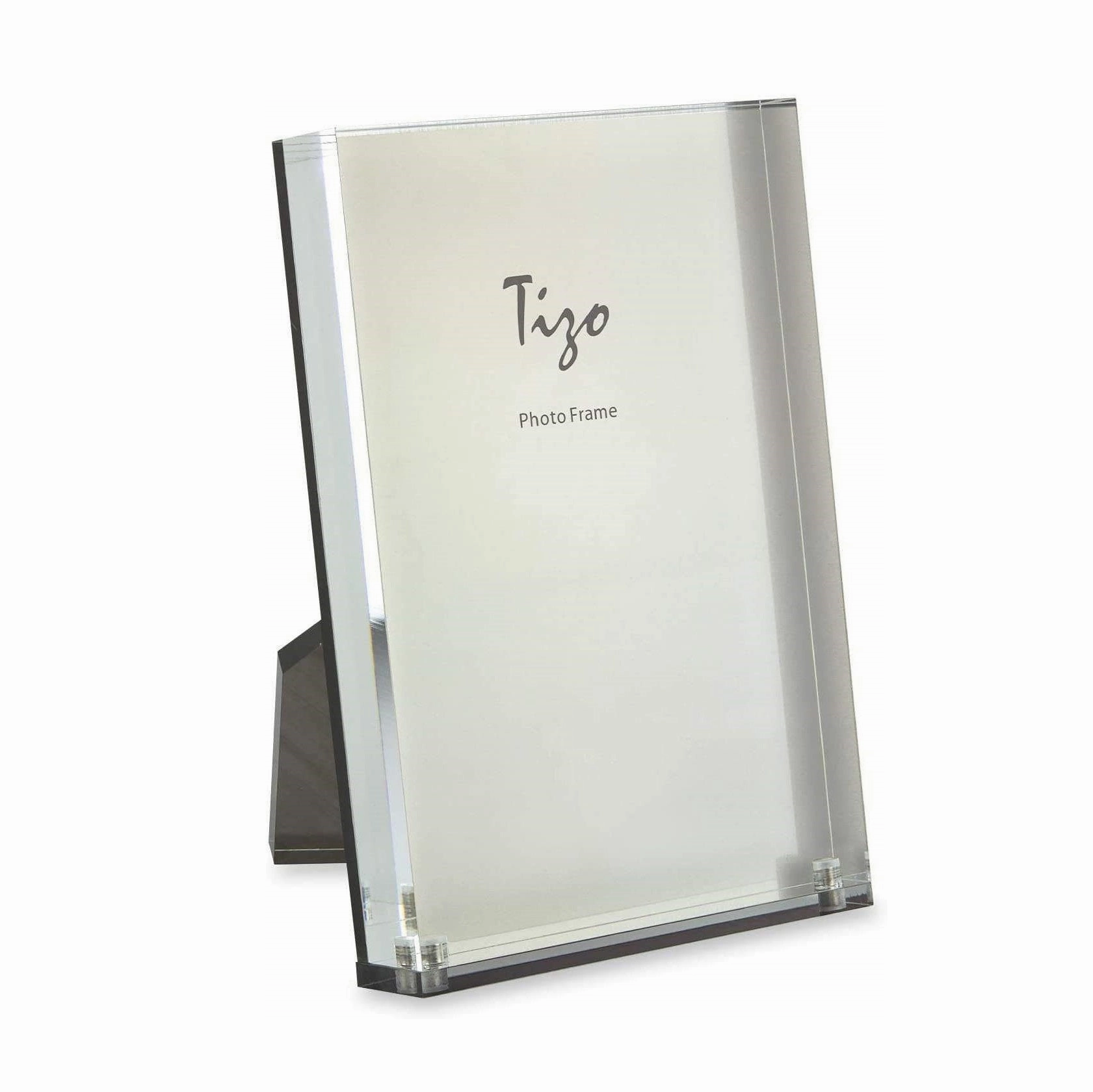 Lucite - Acrylic Frame Silver Back 8" 