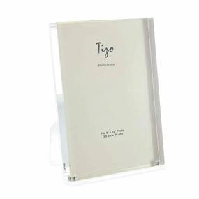 Lucite - Acrylic Frame White 8" Back 