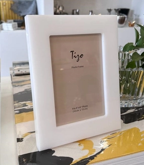 Lucite - Acrylic Frame White Border 5" Trim 