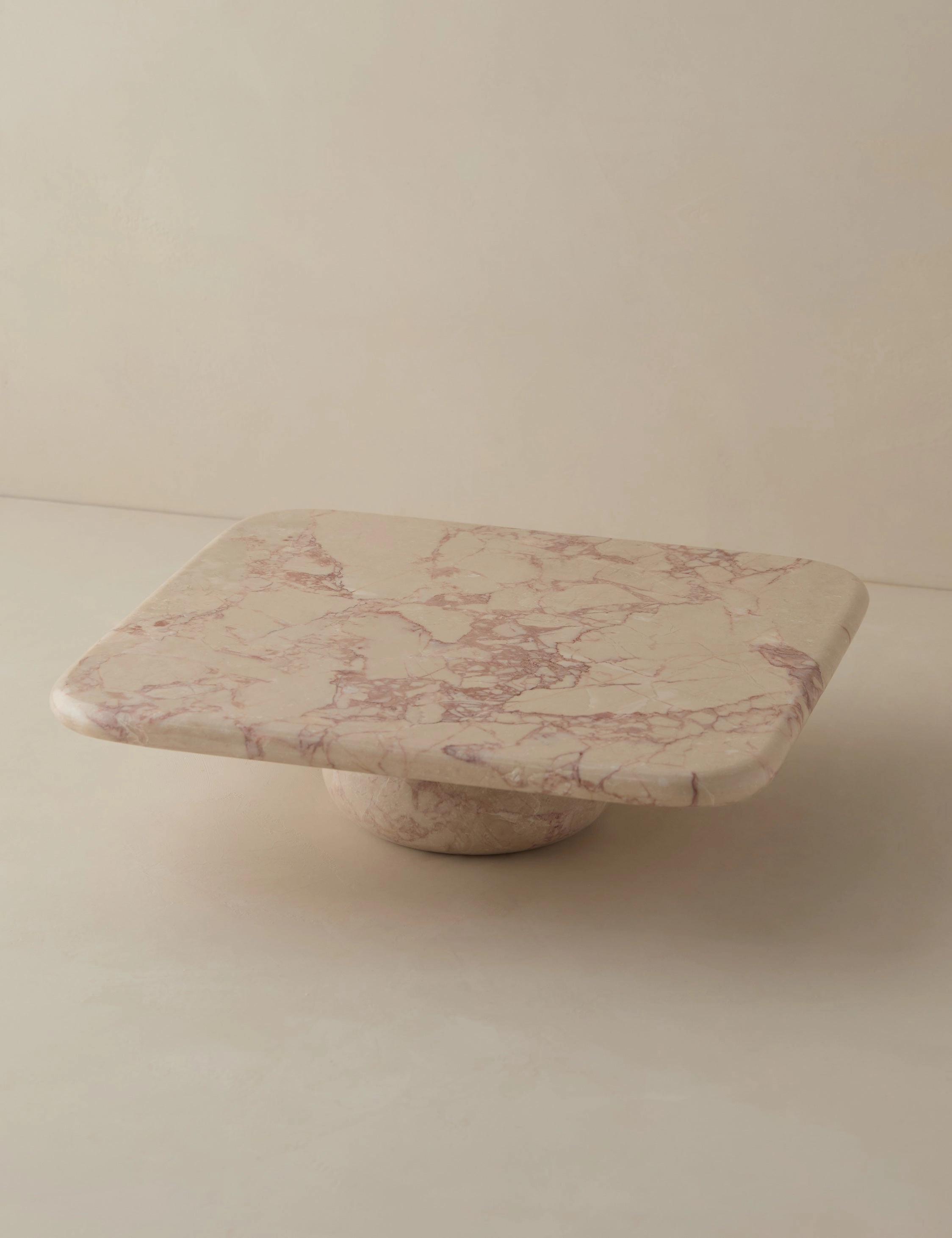 Lusine Square Marble Serving Stand