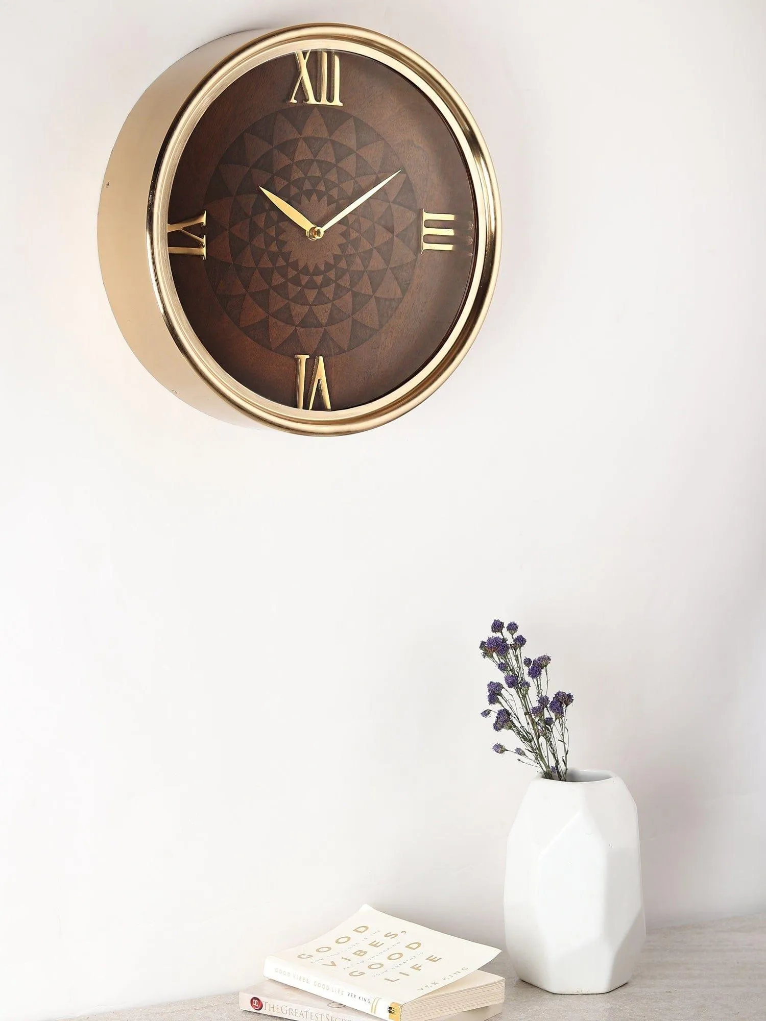 Luxe Woodcraft Wall Clock 