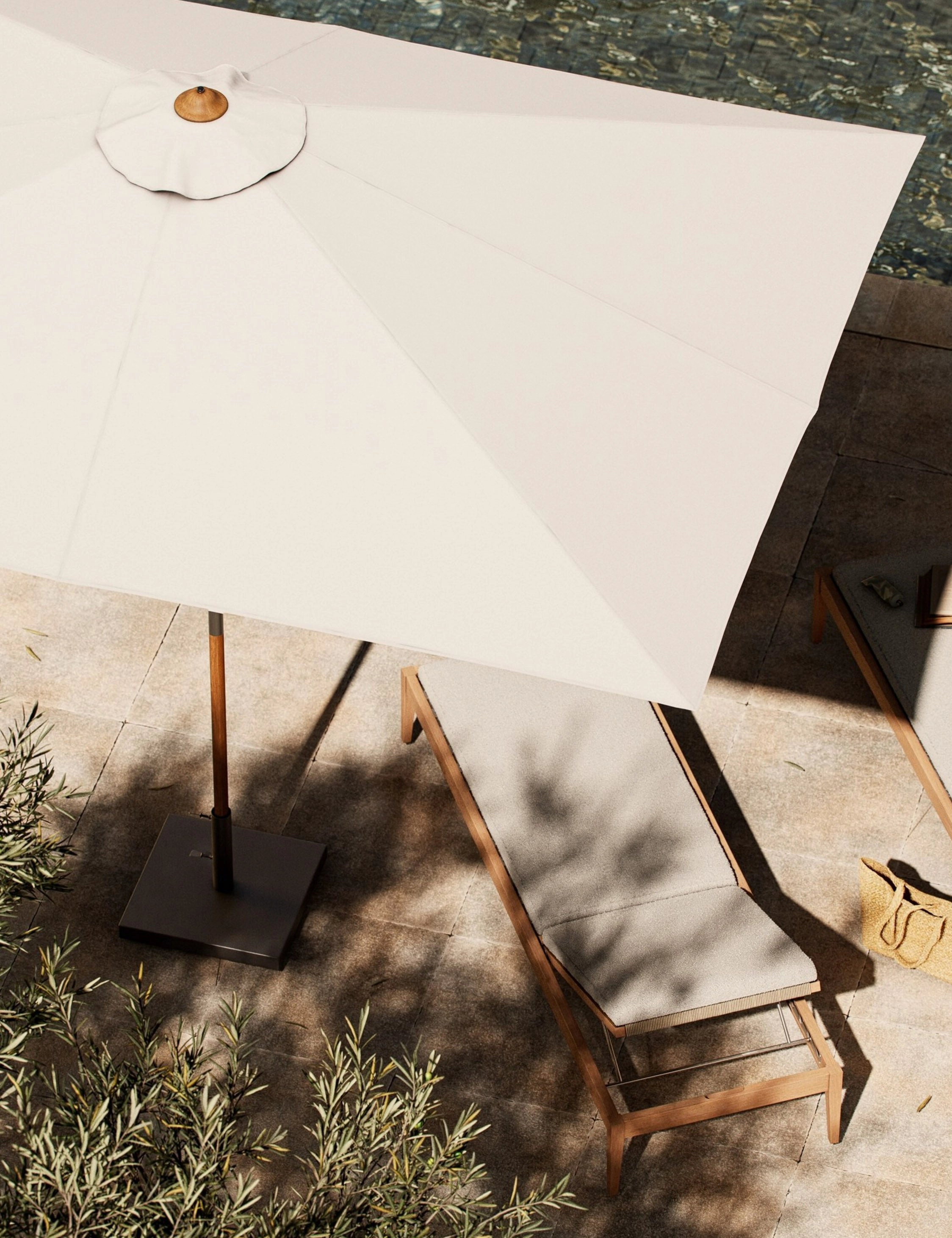 Luzita 9'10" Rectangular Outdoor Umbrella