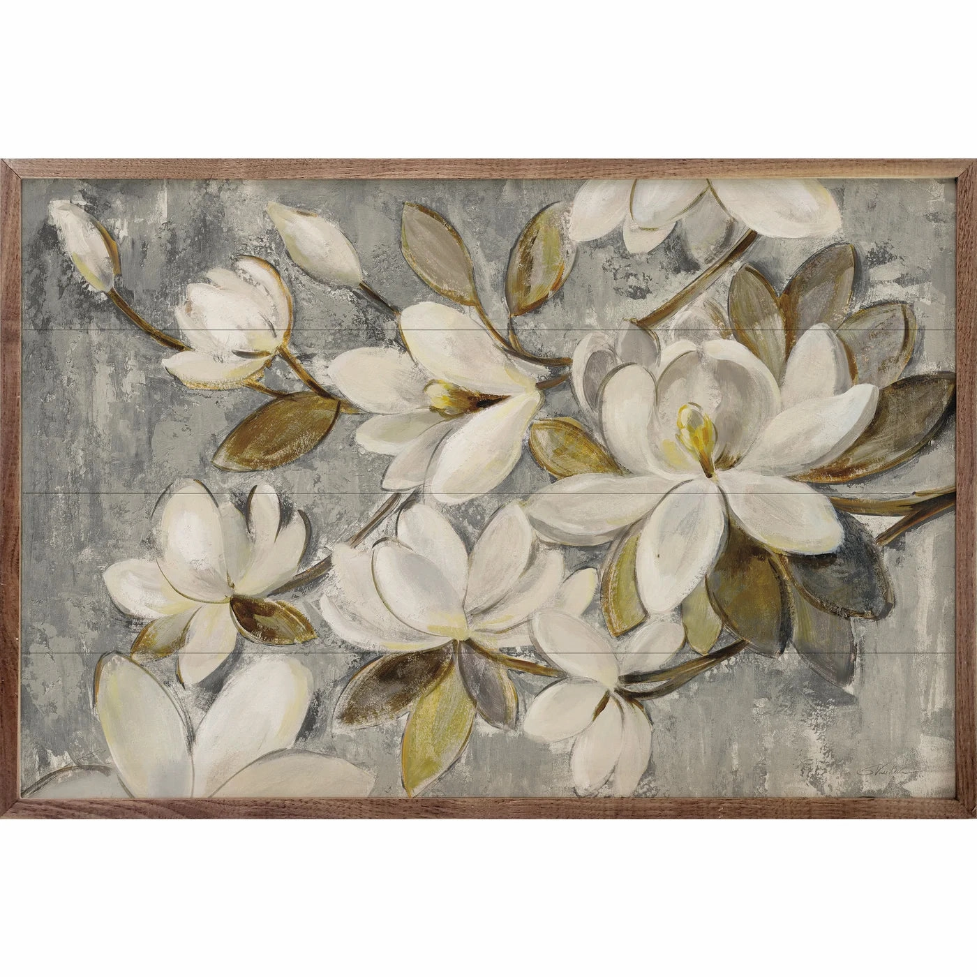 Magnolia Simplicity By Silvia Vassileva Wood Framed Print 