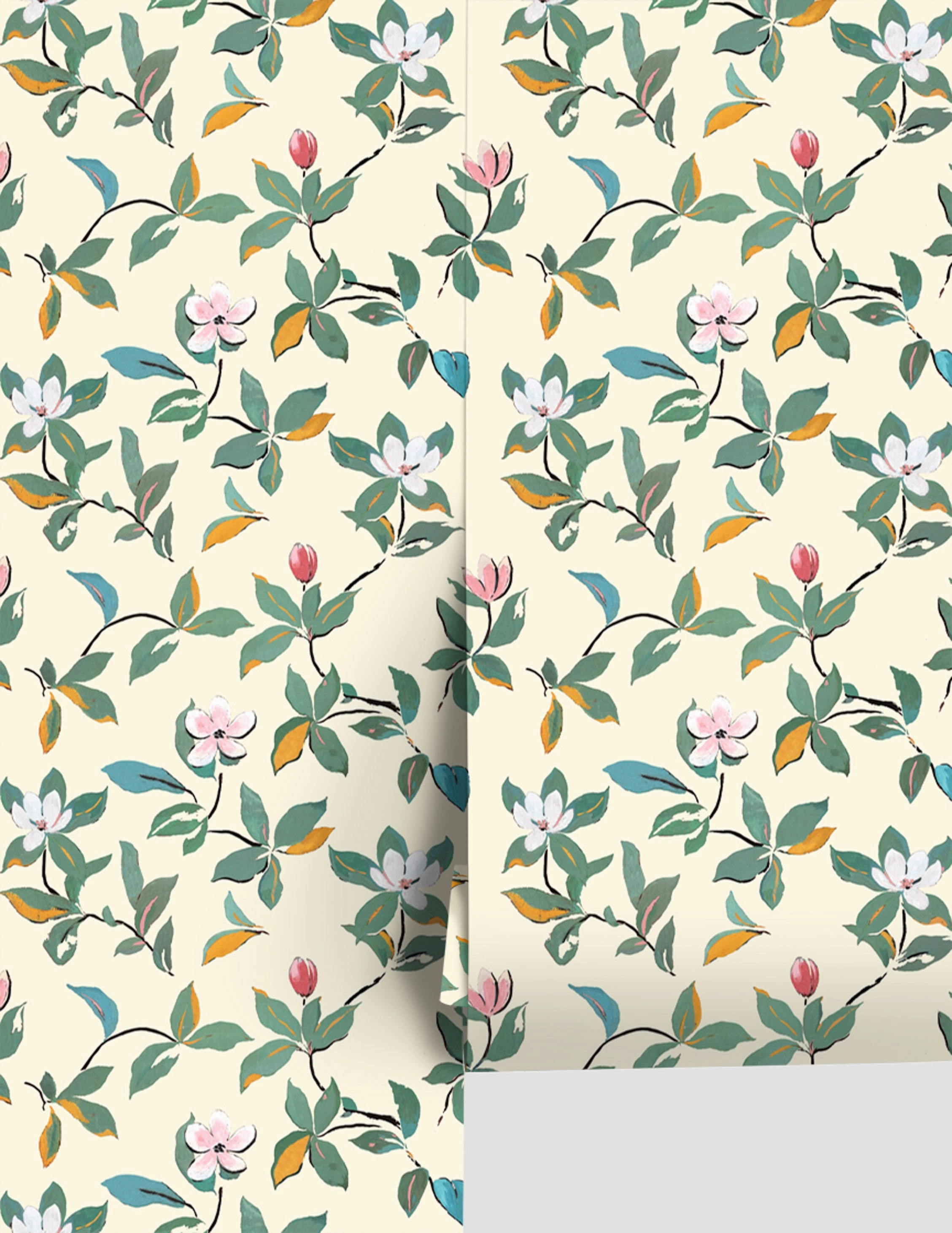 Magnolias Wallpaper by Paule Marrot