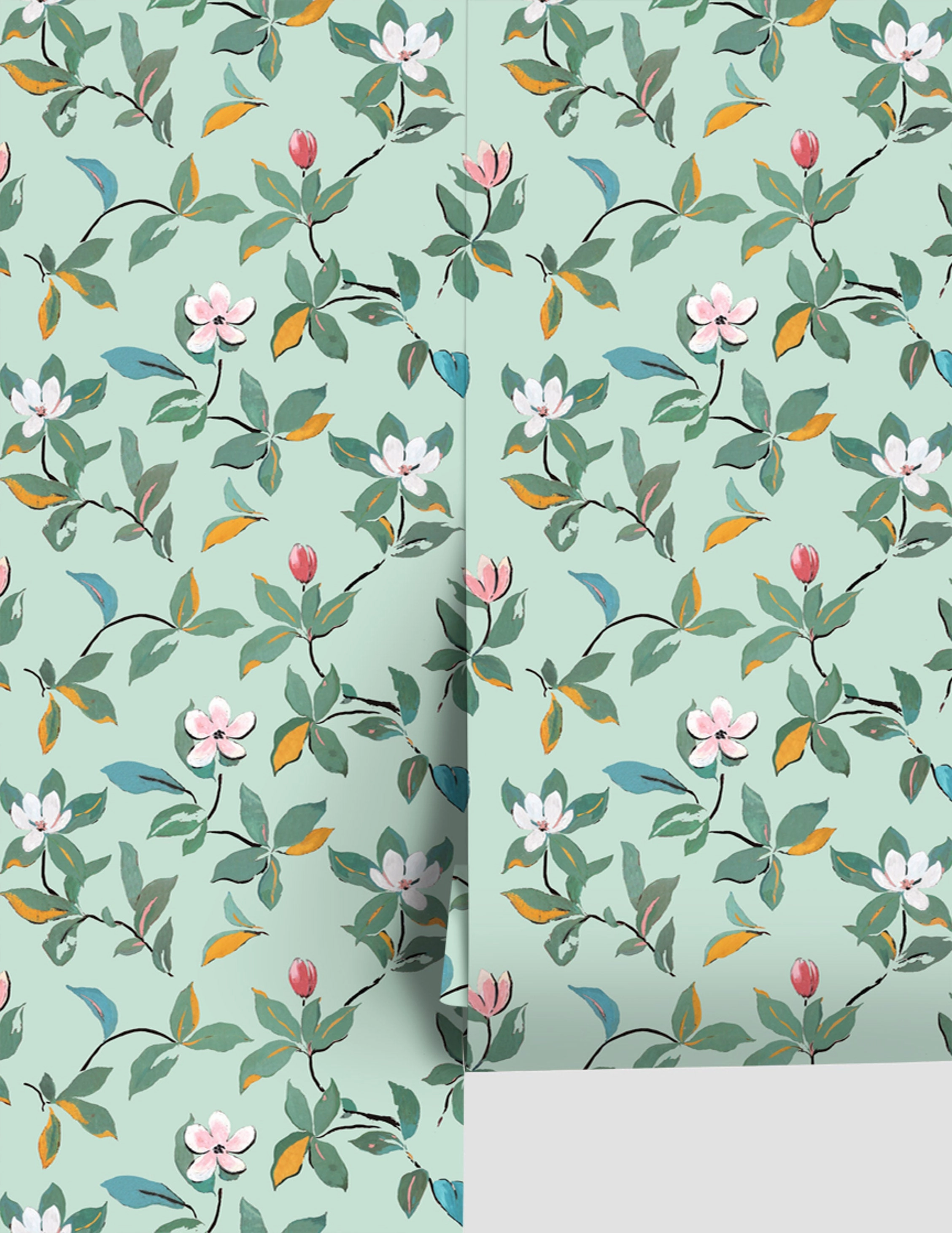 Magnolias Wallpaper by Paule Marrot