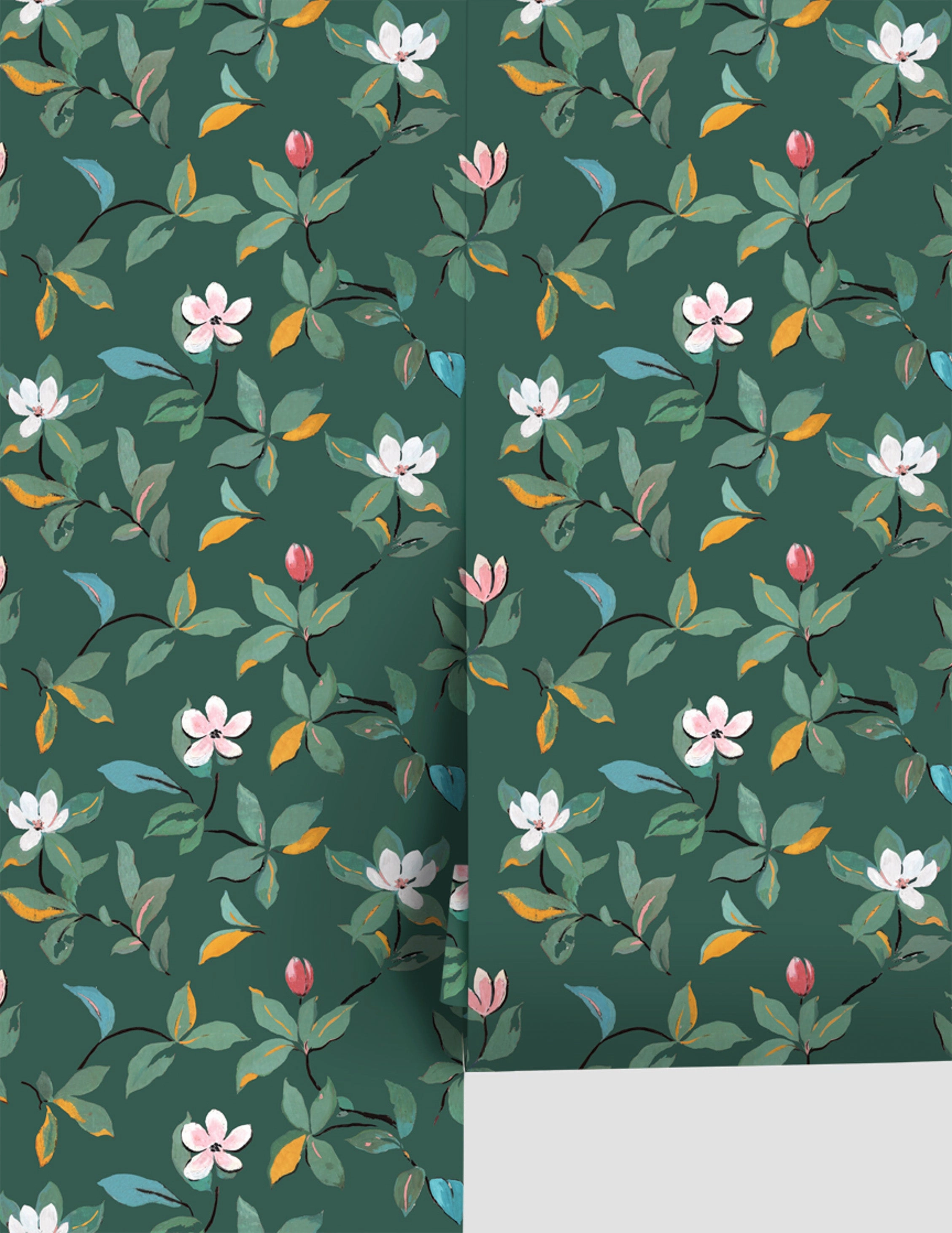 Magnolias Wallpaper by Paule Marrot