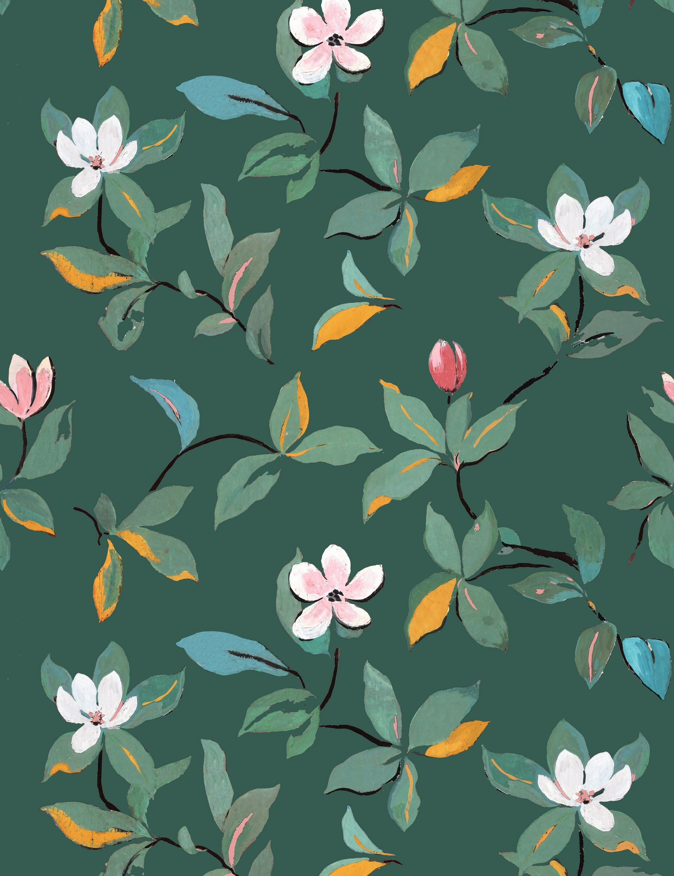 Magnolias Wallpaper by Paule Marrot
