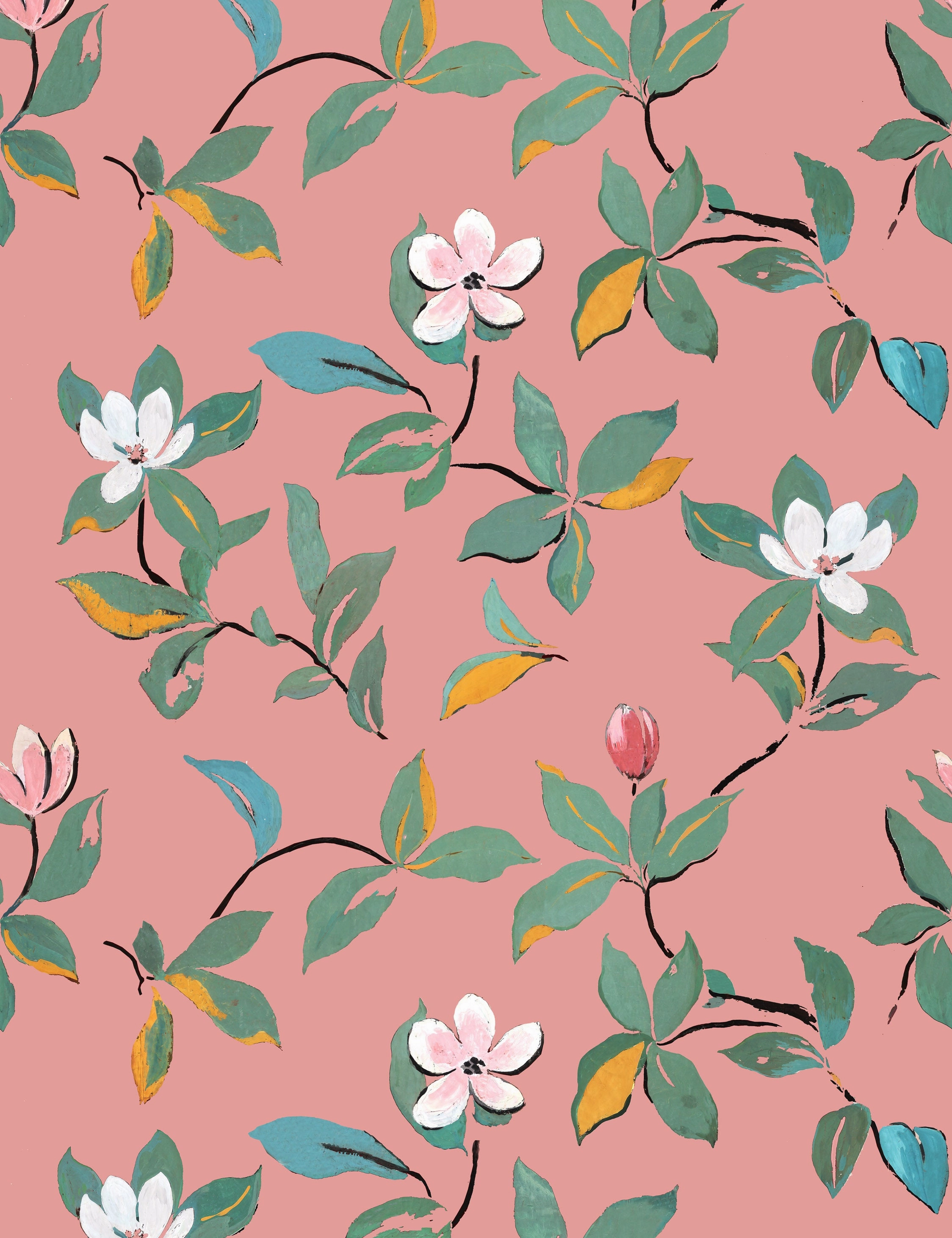 Magnolias Wallpaper by Paule Marrot