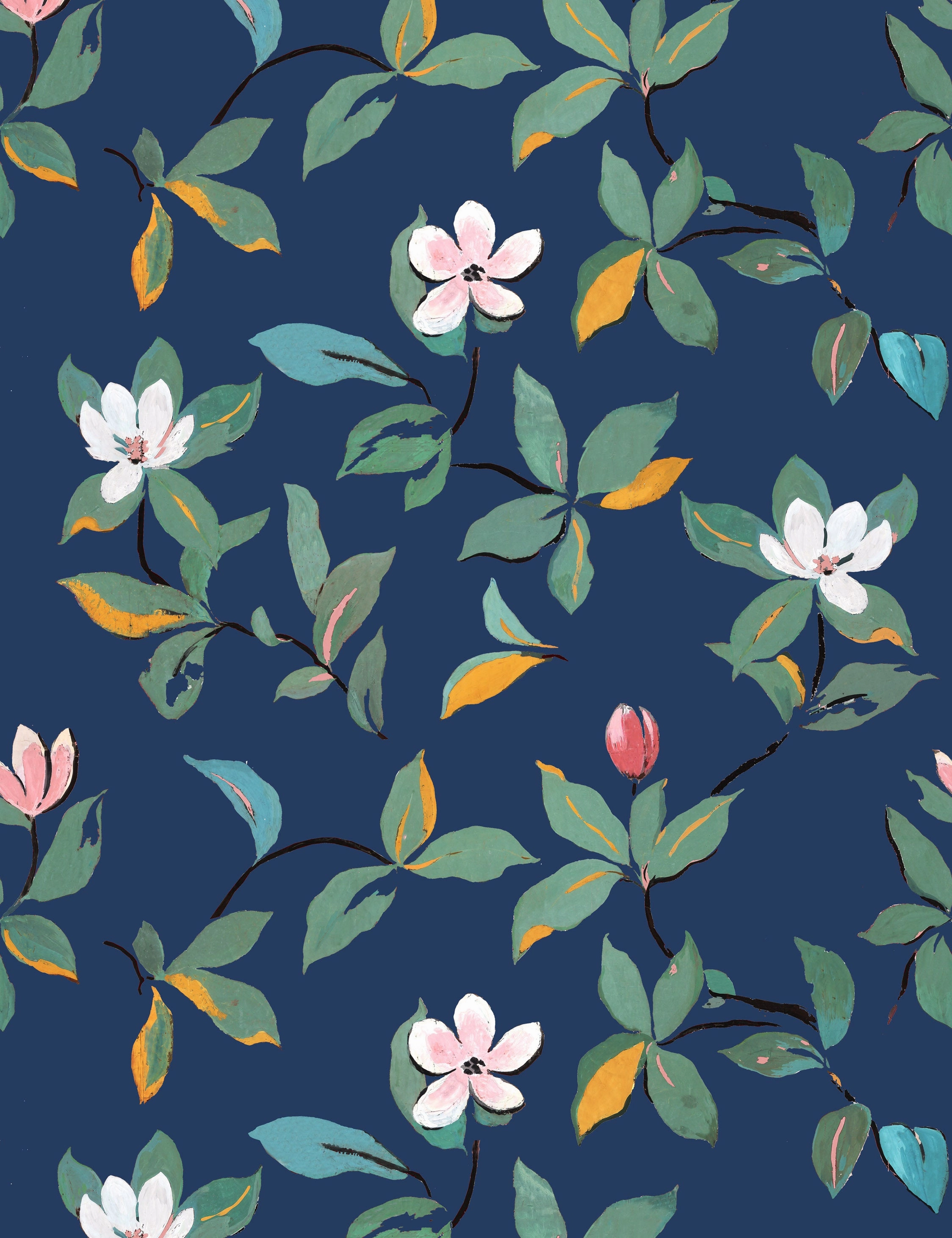 Magnolias Wallpaper by Paule Marrot