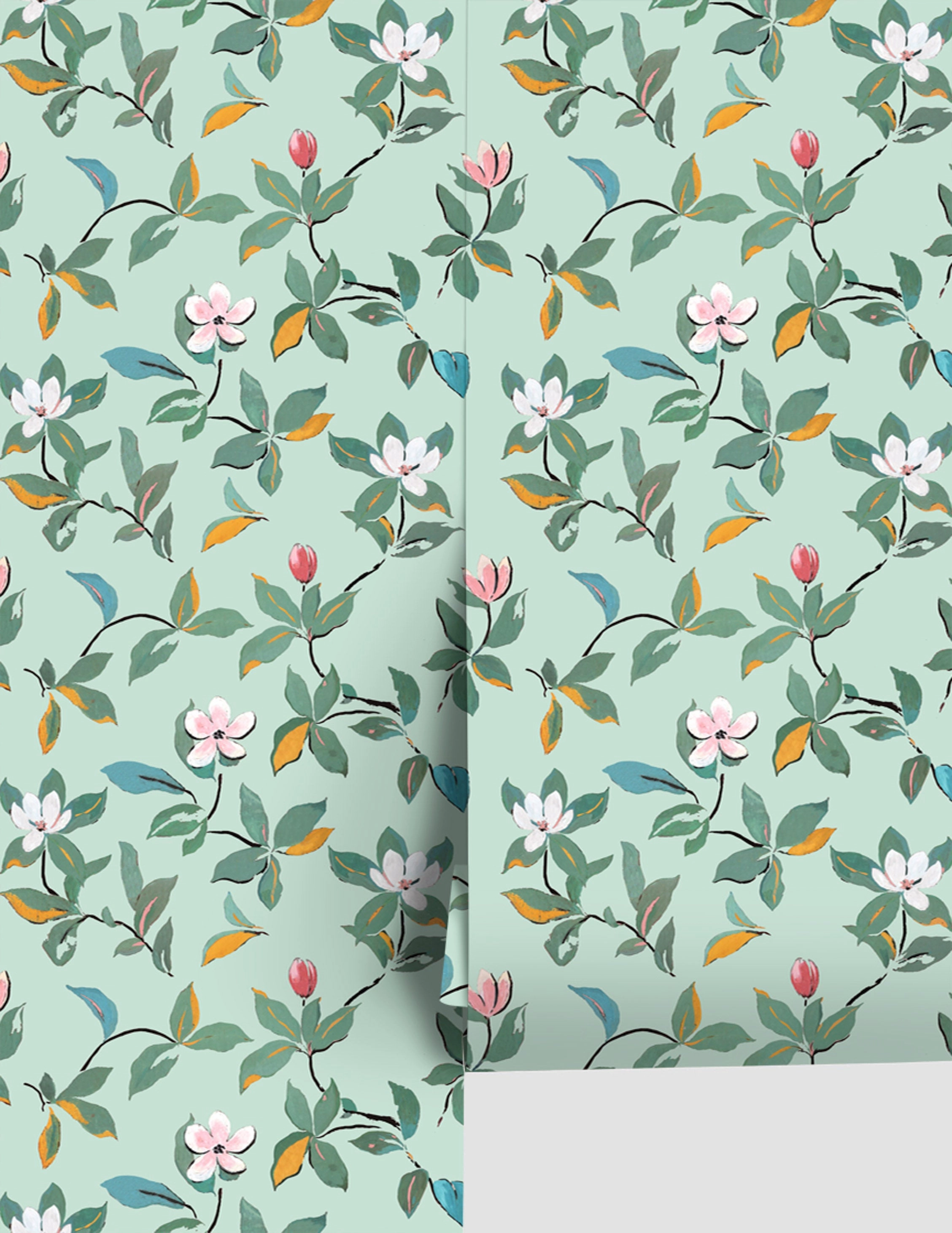 Magnolias Wallpaper by Paule Marrot