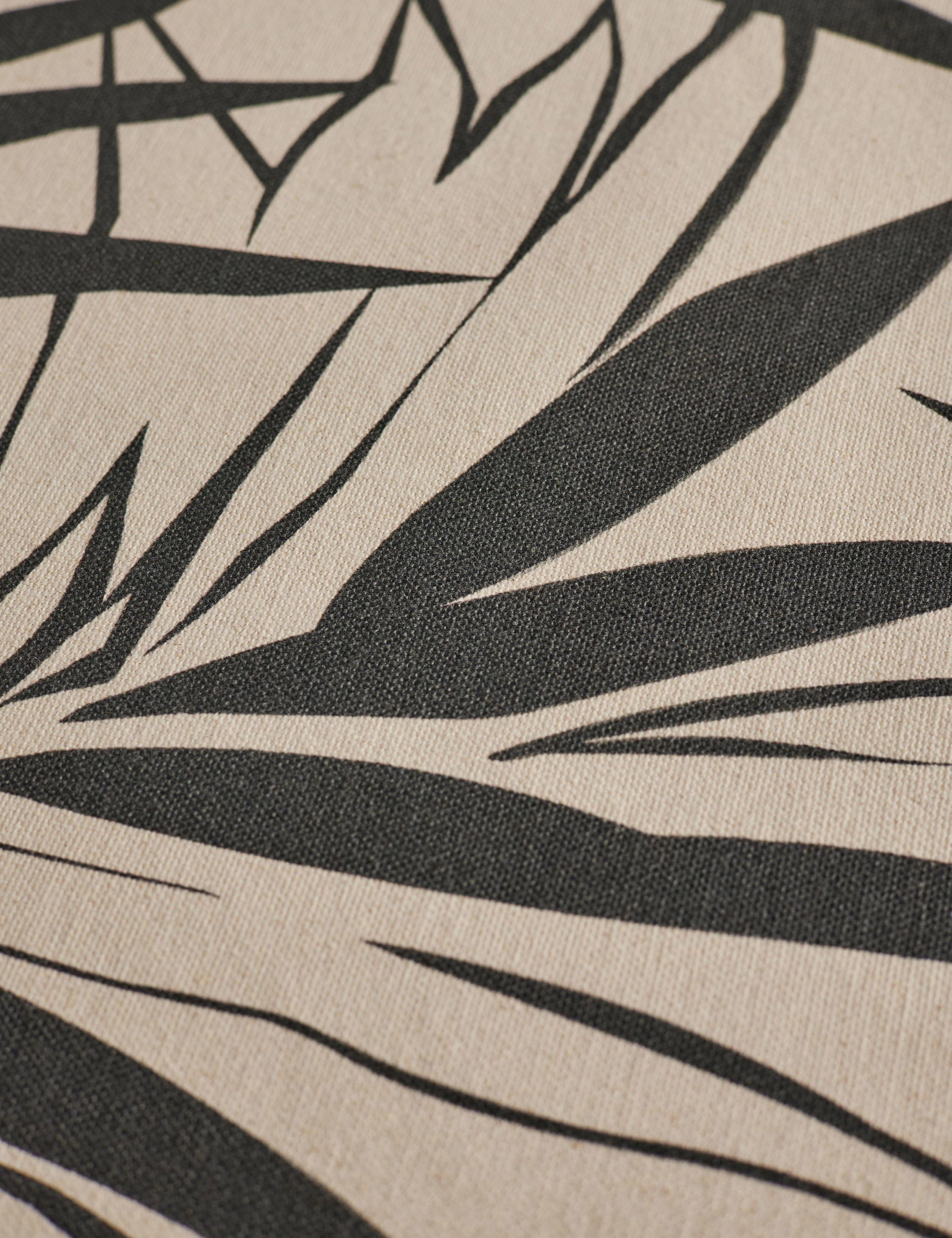 Majesty Palm Raw Canvas Fabric by Wallshoppe