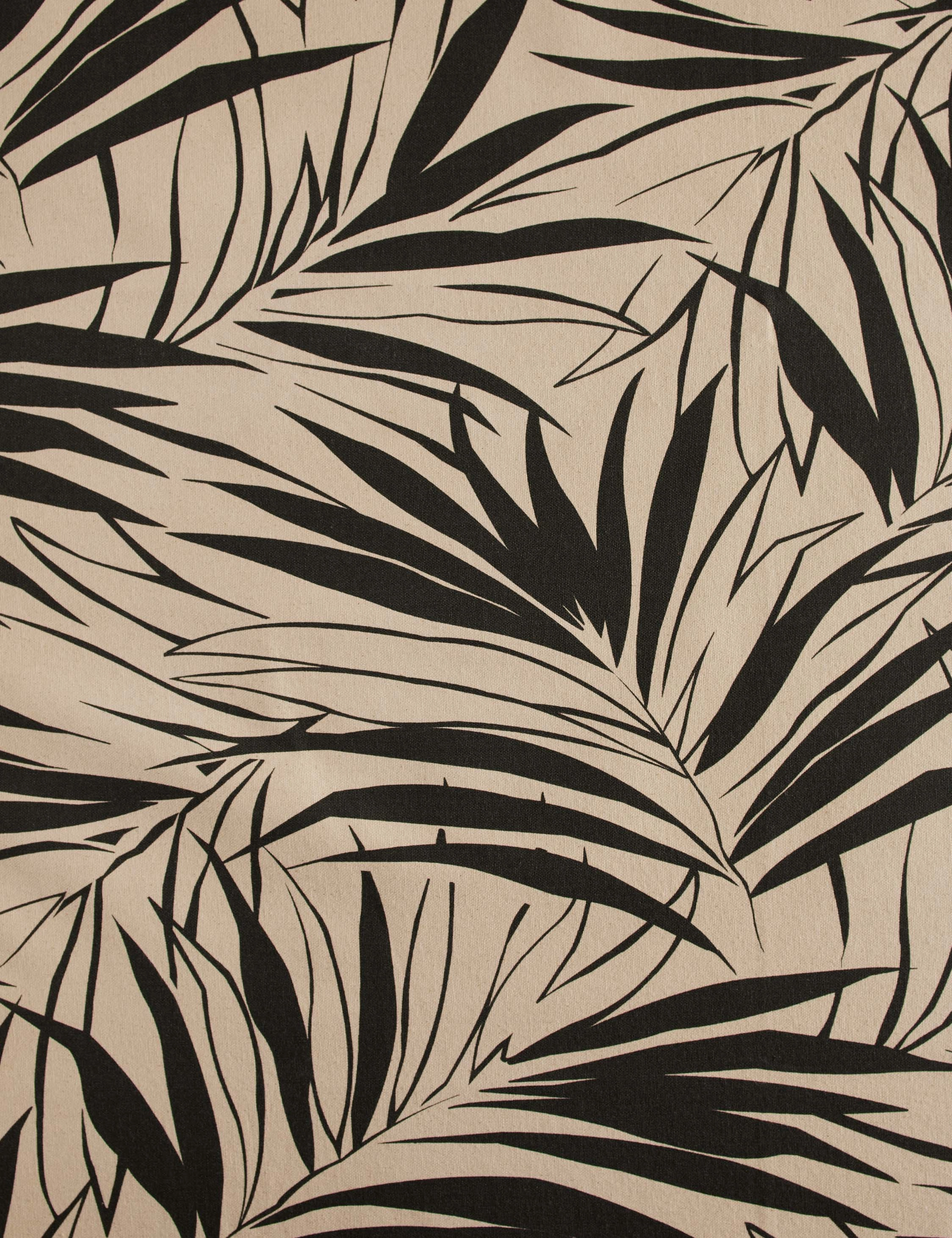 Majesty Palm Raw Canvas Fabric by Wallshoppe