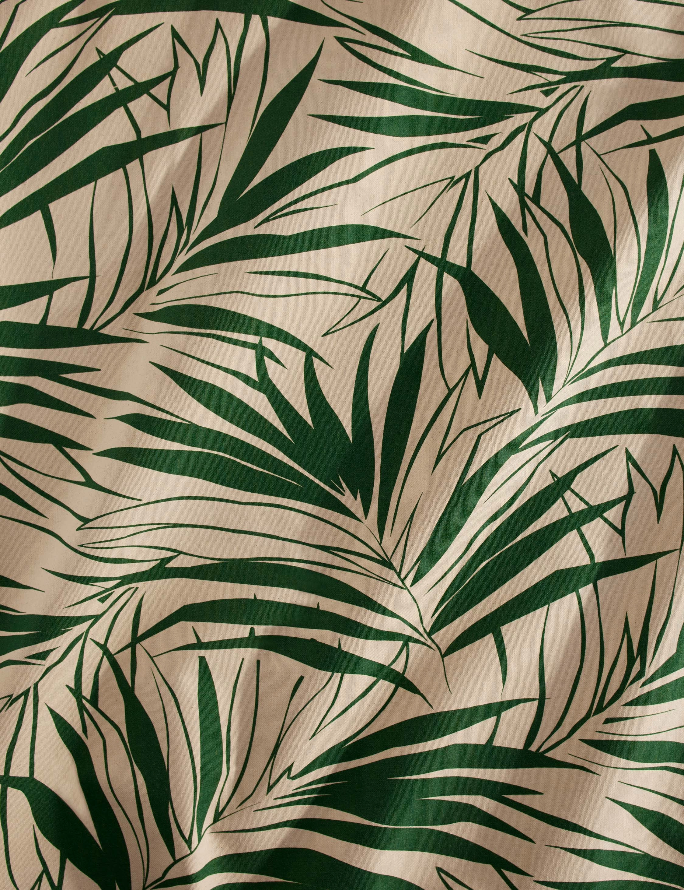 Majesty Palm Raw Canvas Fabric by Wallshoppe