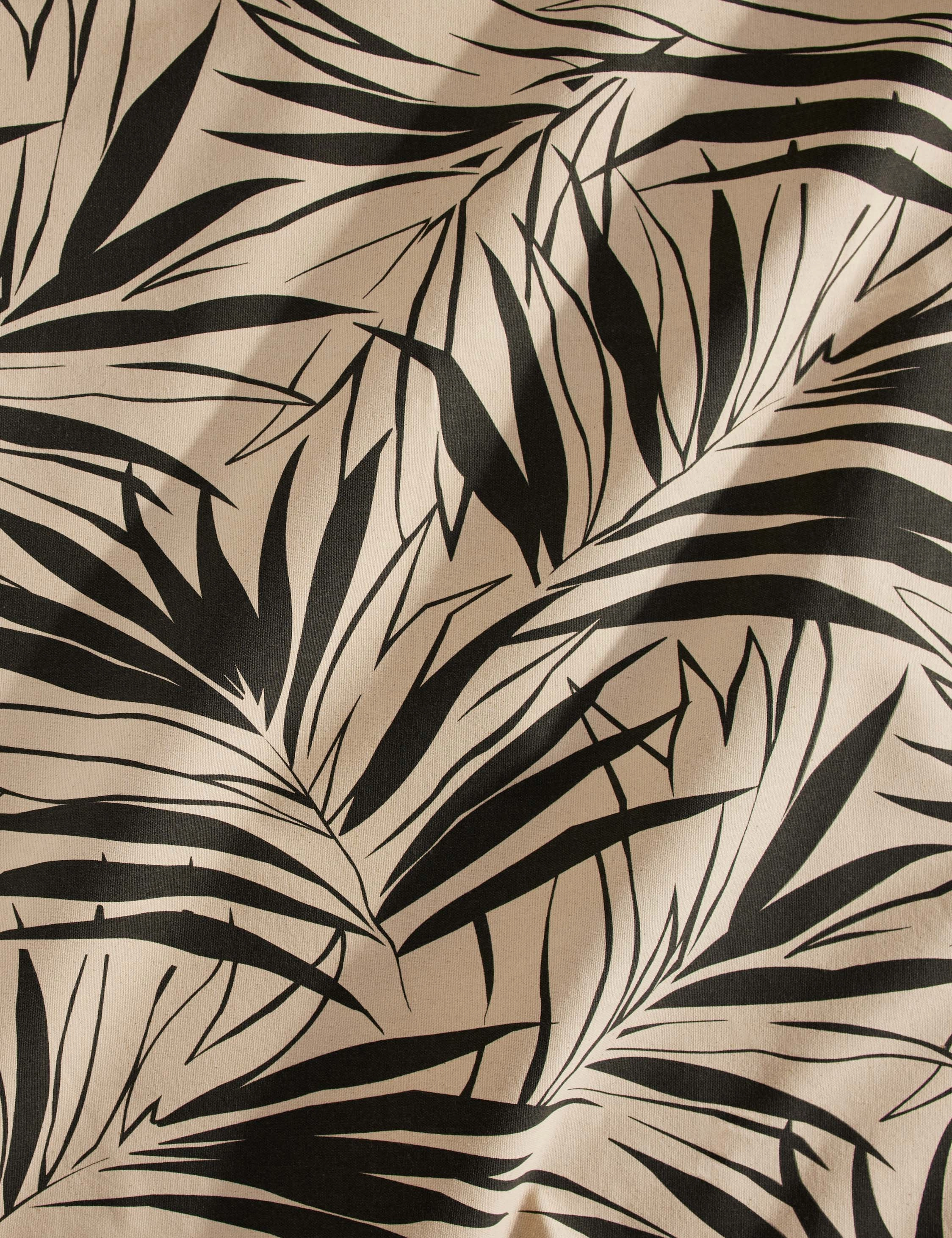 Majesty Palm Raw Canvas Fabric by Wallshoppe