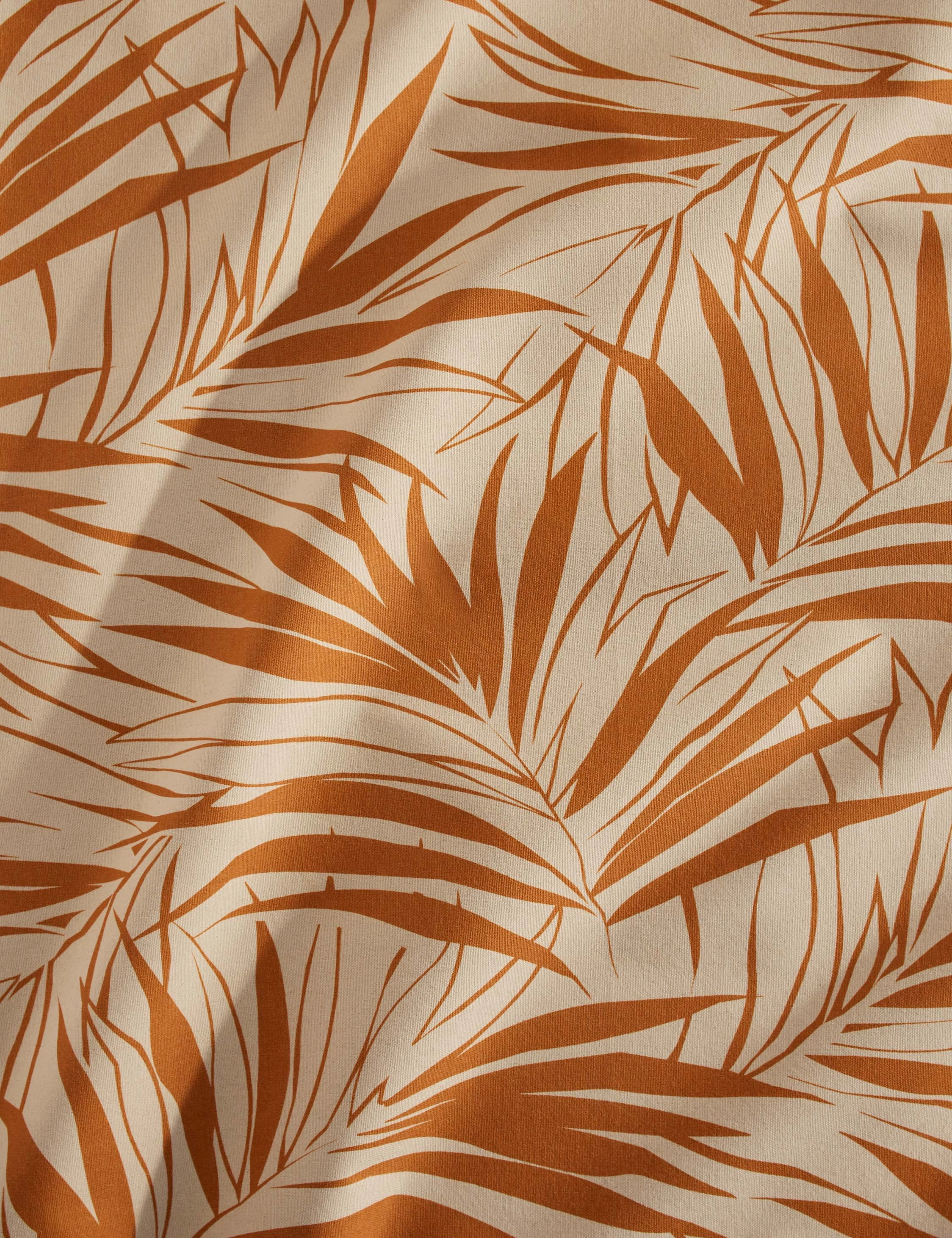Majesty Palm Raw Canvas Fabric by Wallshoppe