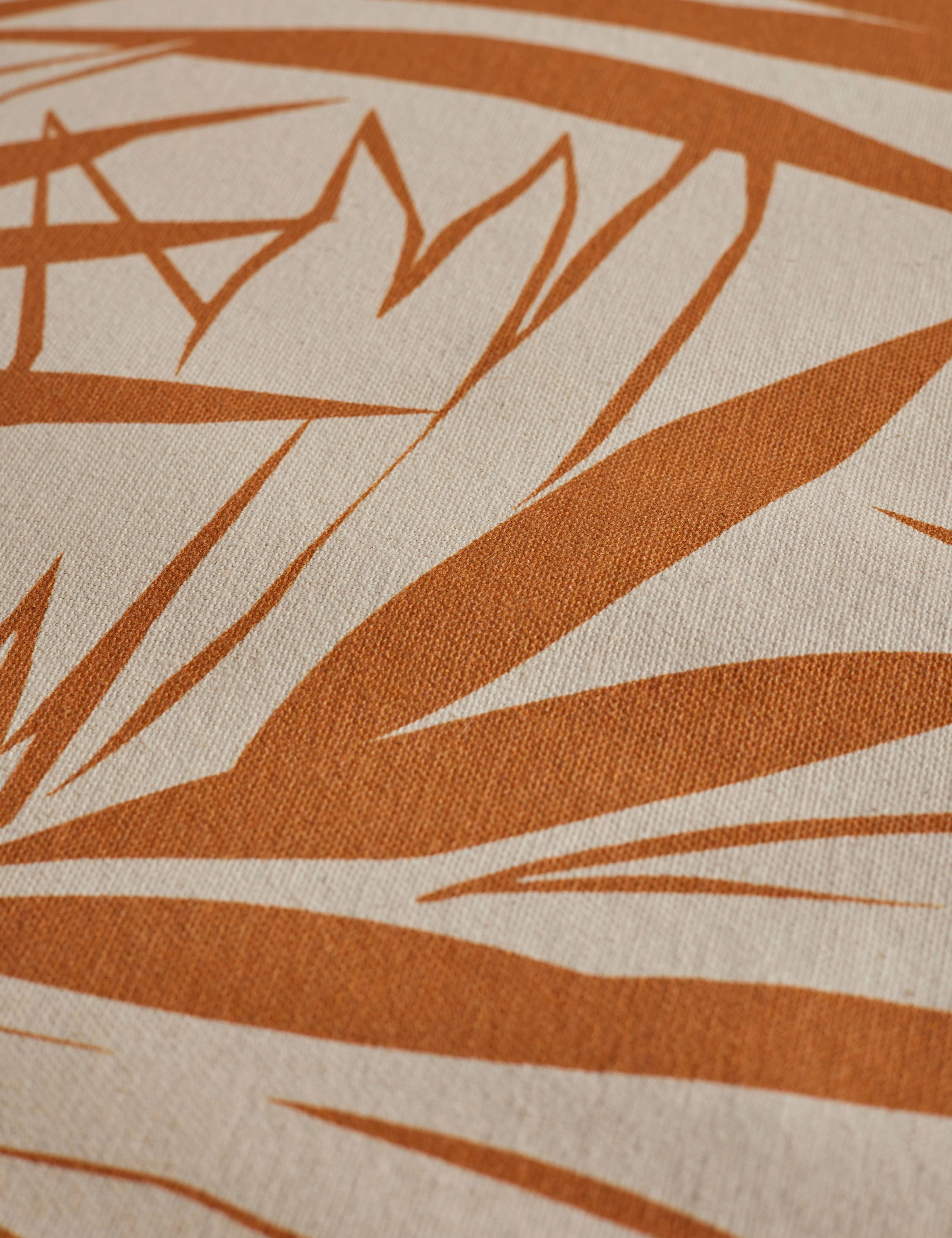 Majesty Palm Raw Canvas Fabric by Wallshoppe