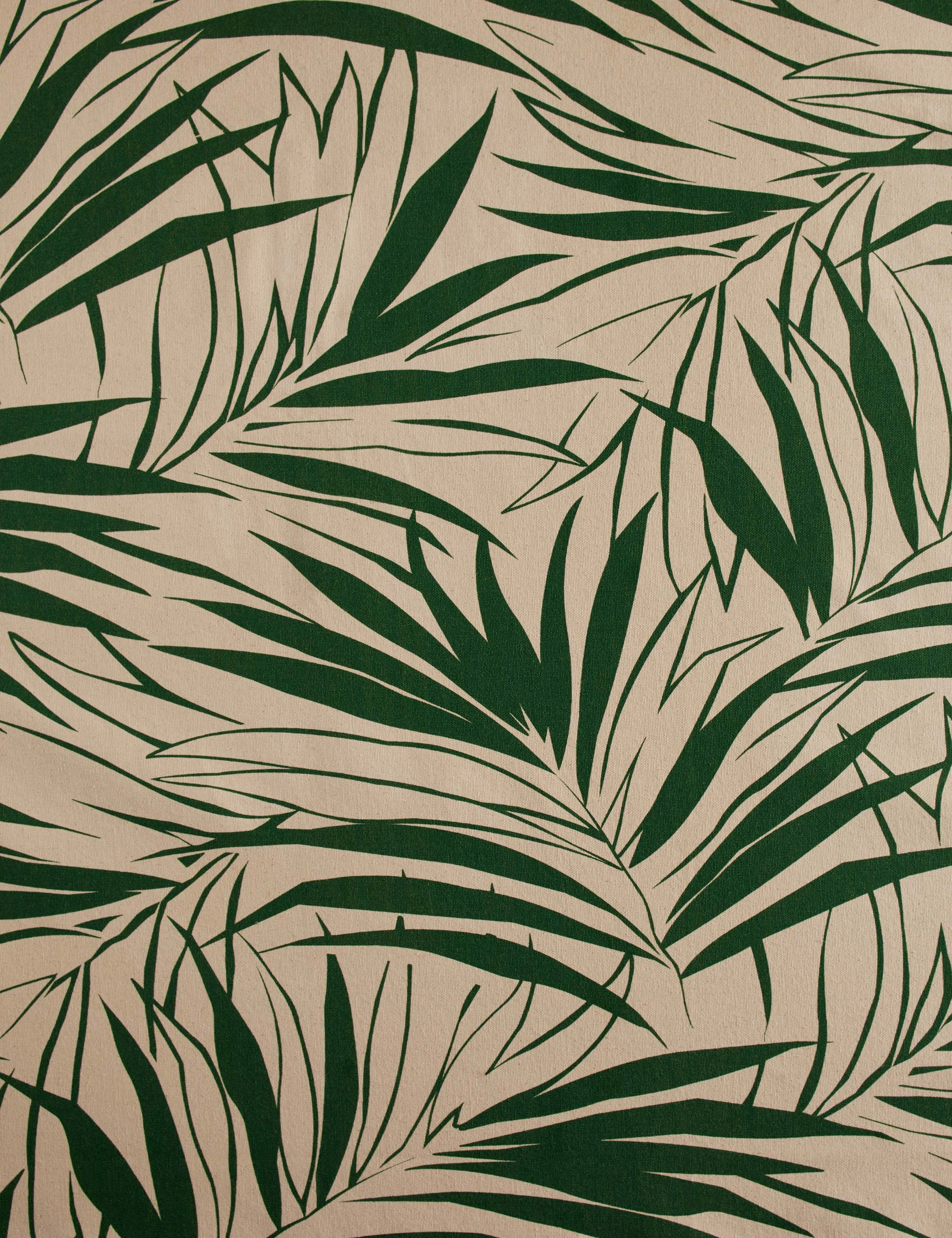 Majesty Palm Raw Canvas Fabric by Wallshoppe