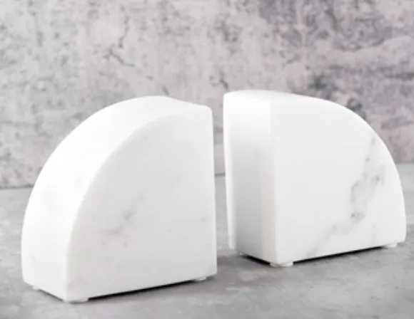 Marble Bookends-Pair