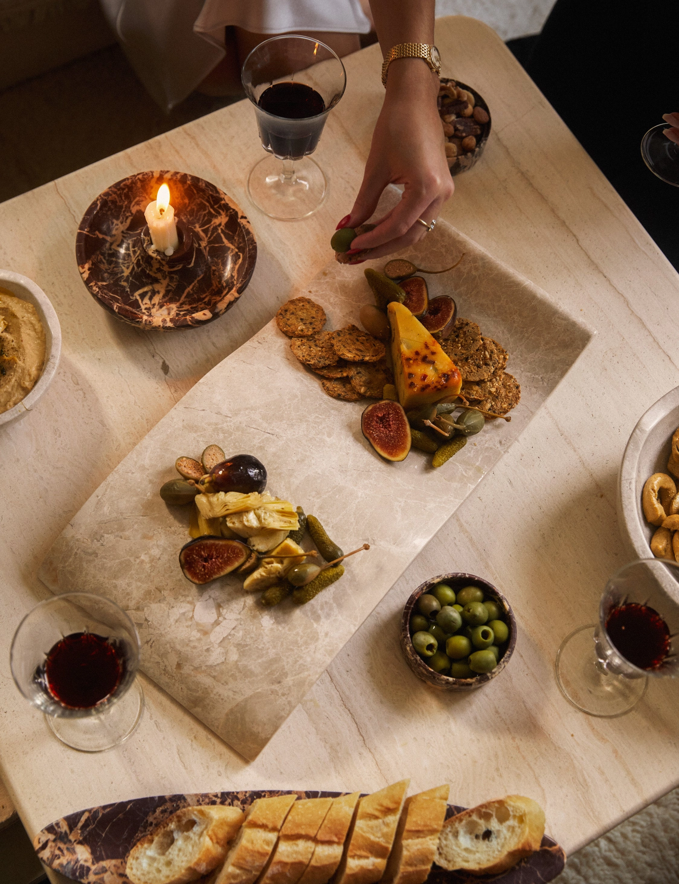 Marble Charcuterie Board by Chlo Crane-Leroux x Anastasio Home