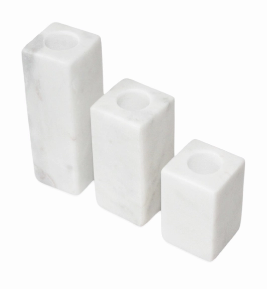 Marble Taper Candle Holders 