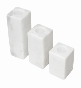 Marble Taper Candle Holders 