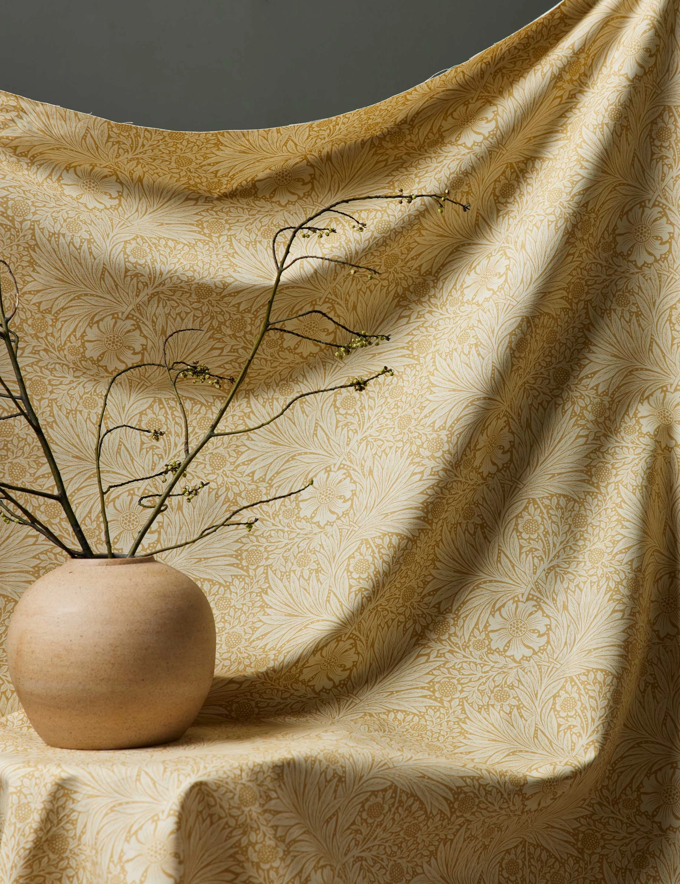 Marigold Linen Blend Fabric by Morris & Co.
