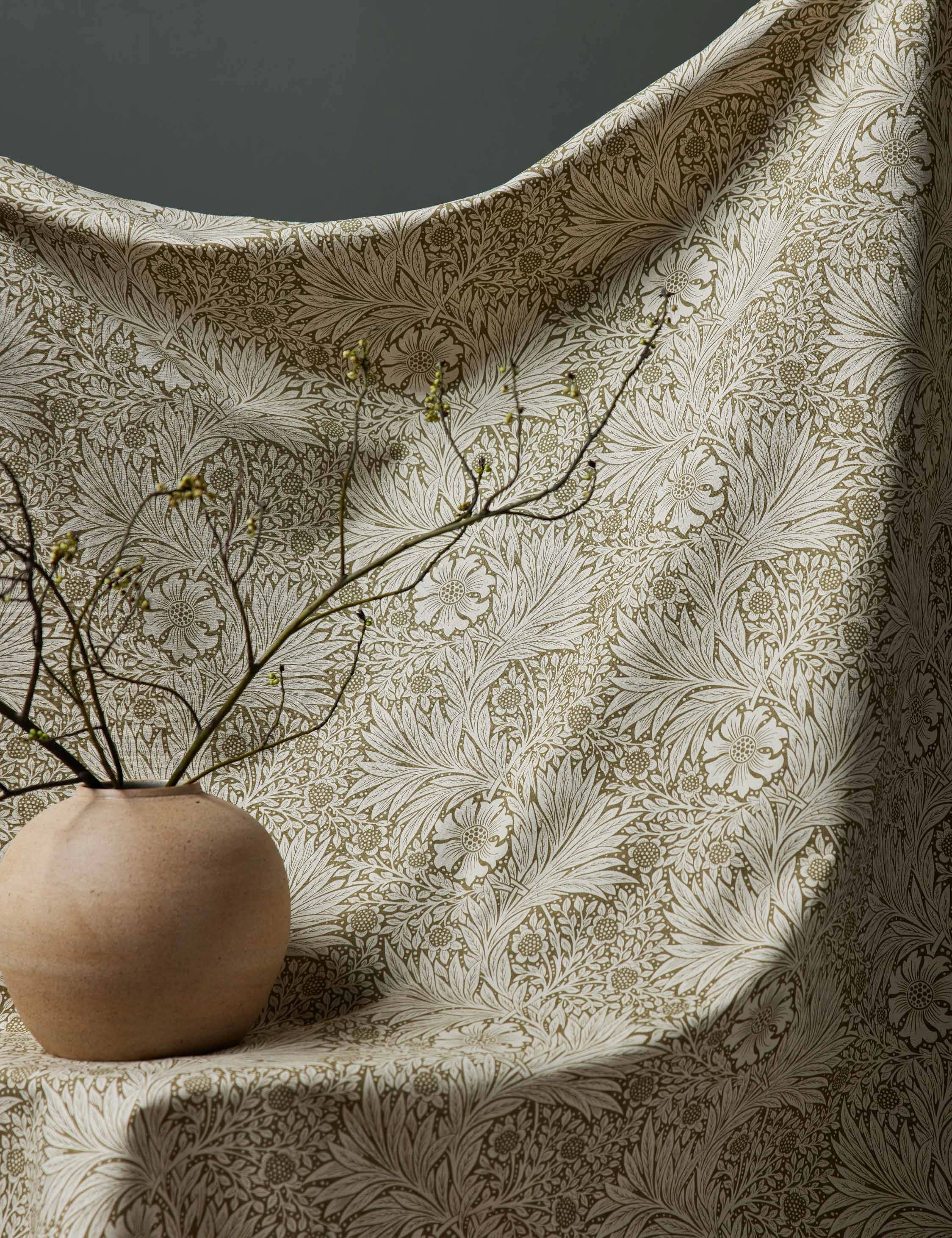 Marigold Linen Blend Fabric by Morris & Co.