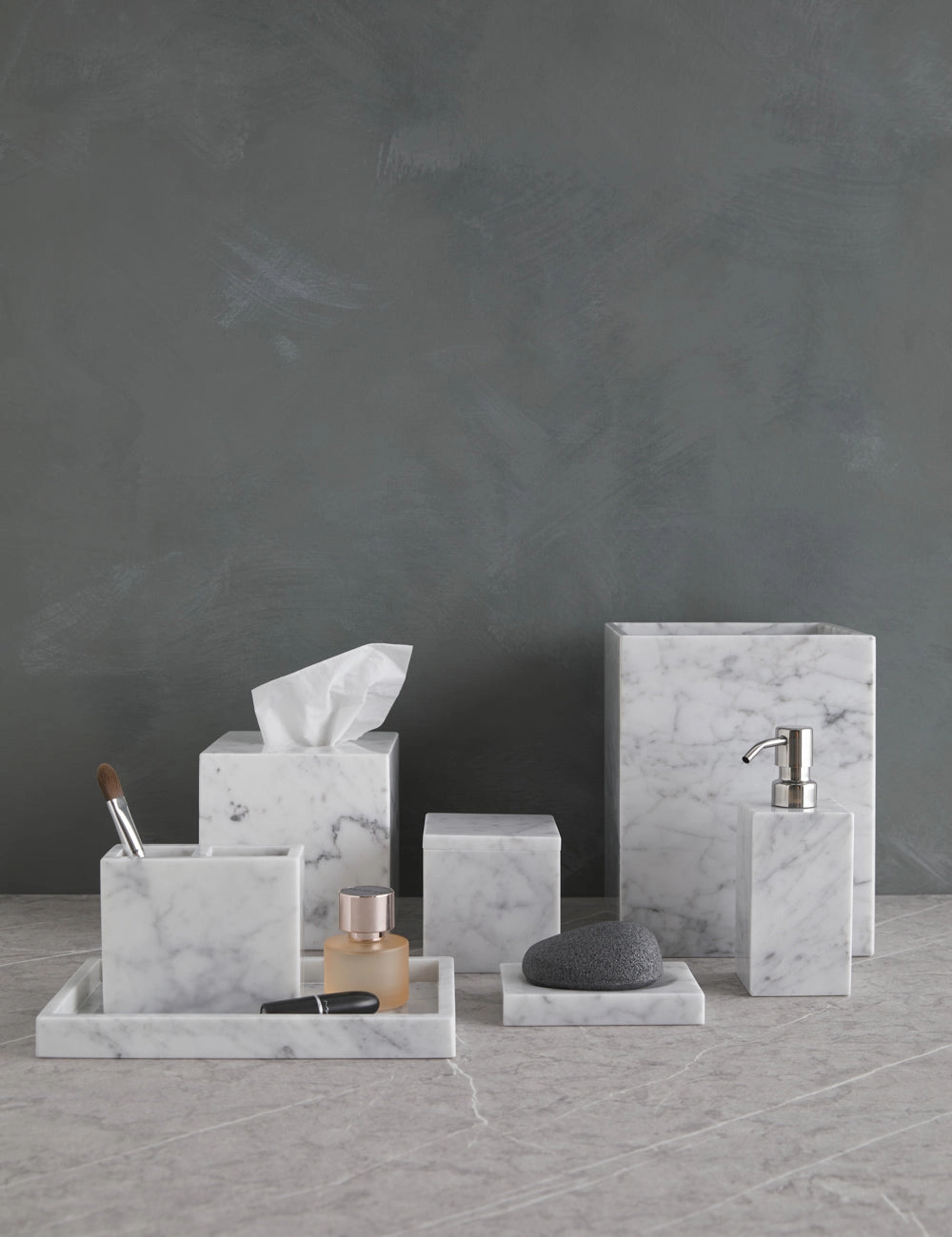 Marmol Marble Bath Accessories by Kassatex