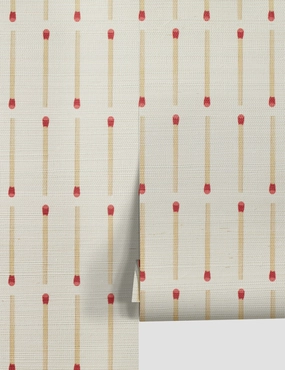 Matchstick Grasscloth Wallpaper 